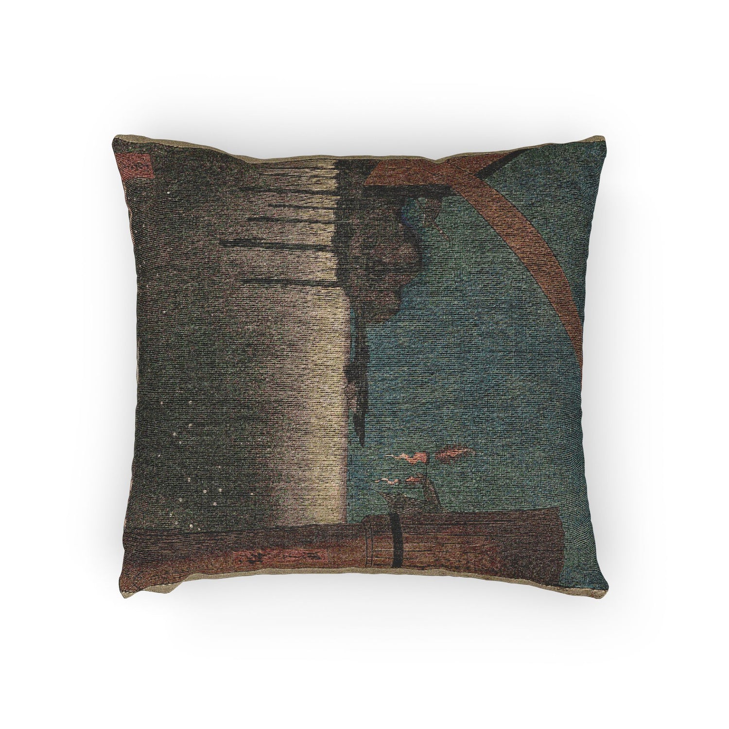 Tsukudajima from Eitai Bridge - Utagawa Hiroshige Pillow