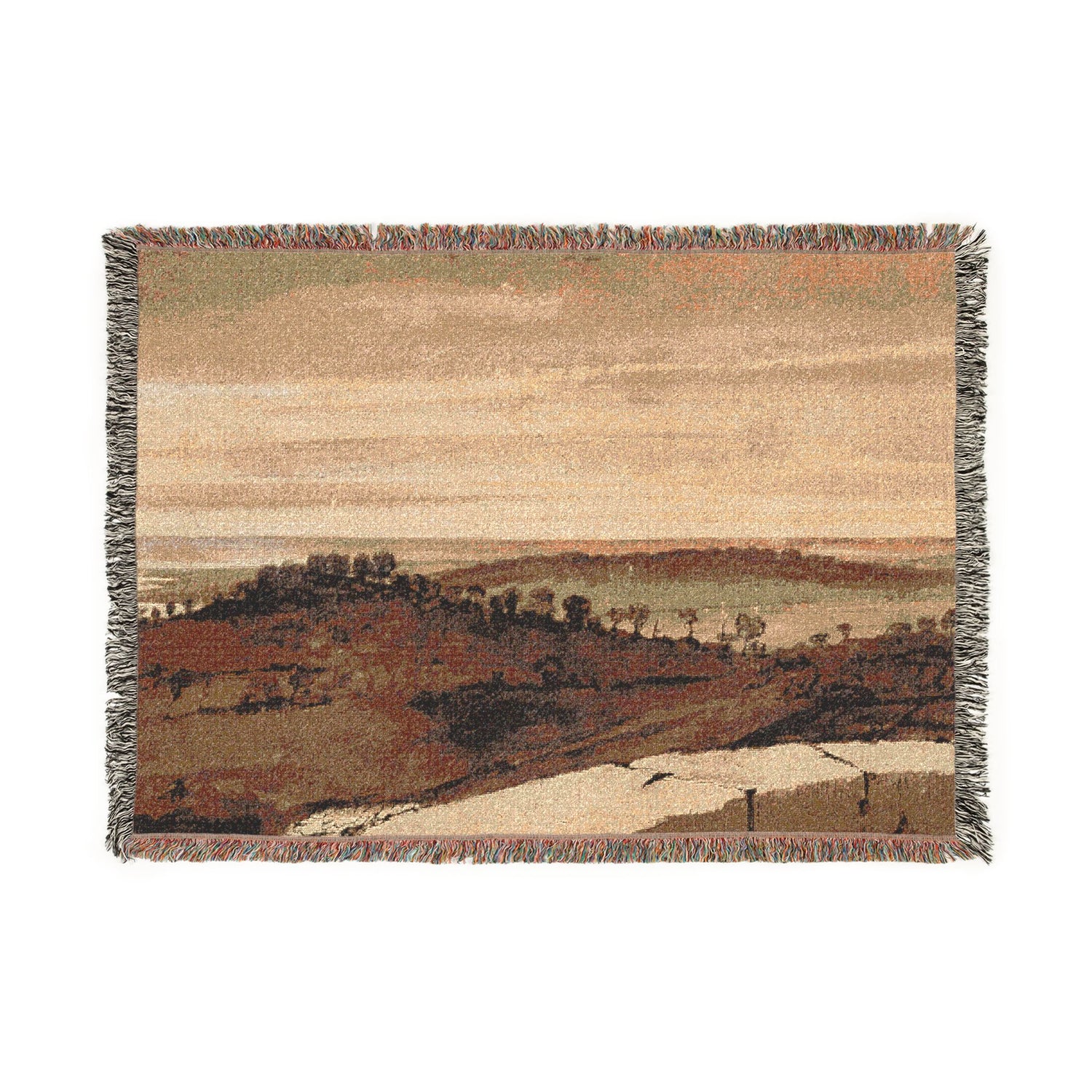 Panorama from the Sasso - Claude Lorrain Tapestry Blanket