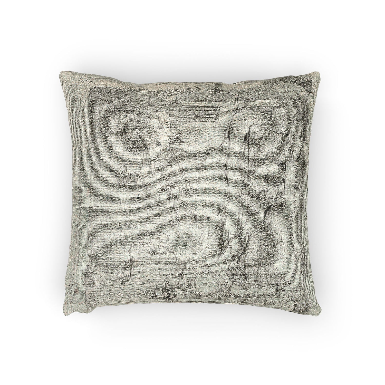 Jacques Louis David - Loveless Disarming Himself | Woven Pillow