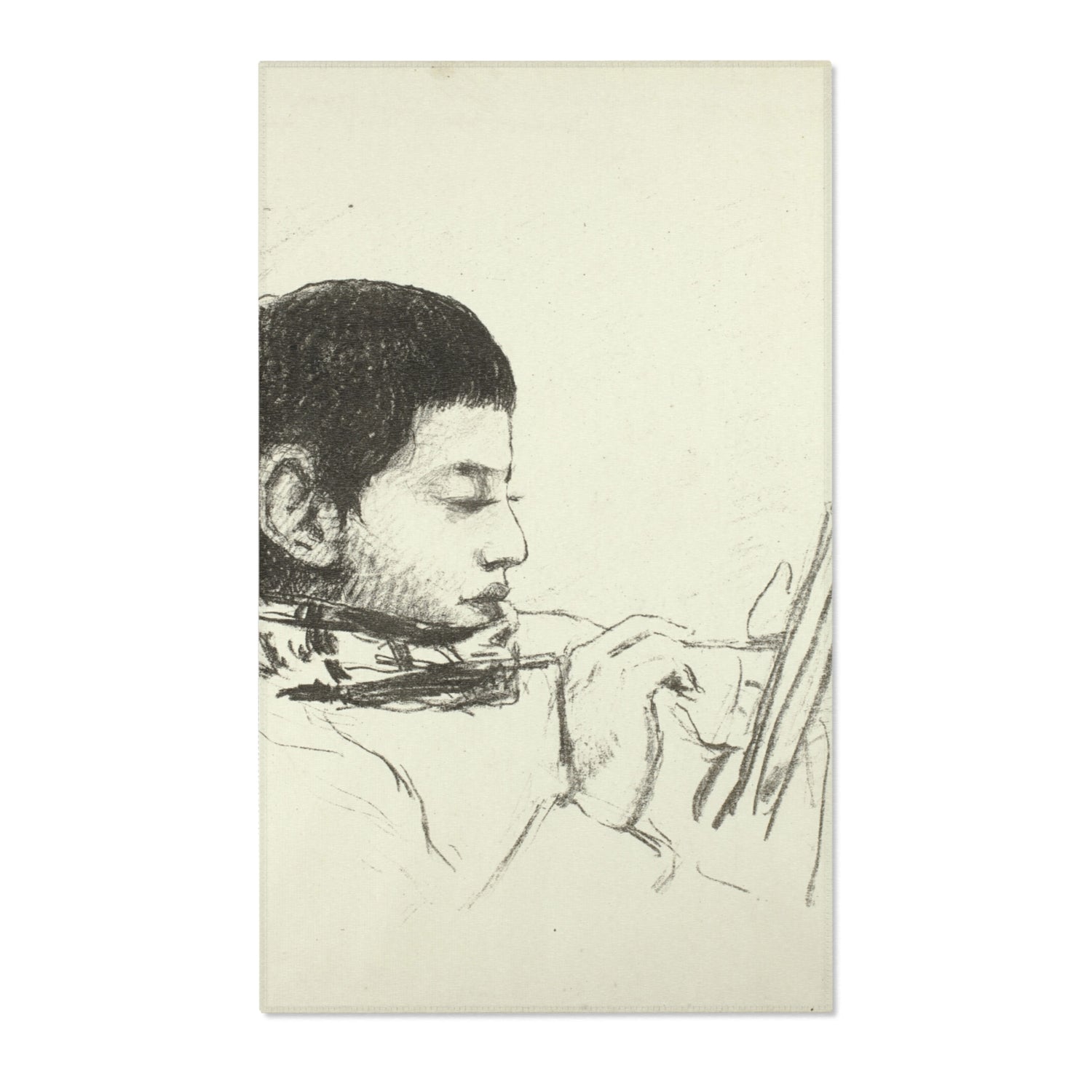 Portrait Lucien Pissarro - Camille Pissarro Area Rug