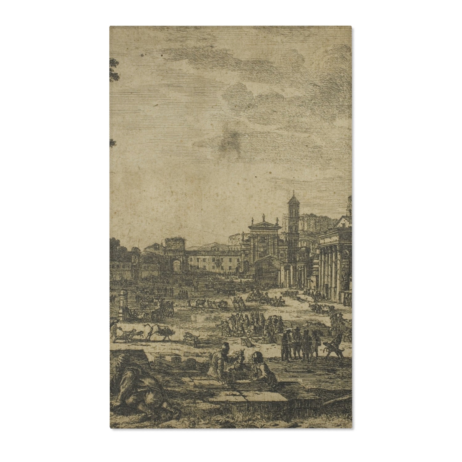 The Roman Forum - Claude Lorrain Area Rug