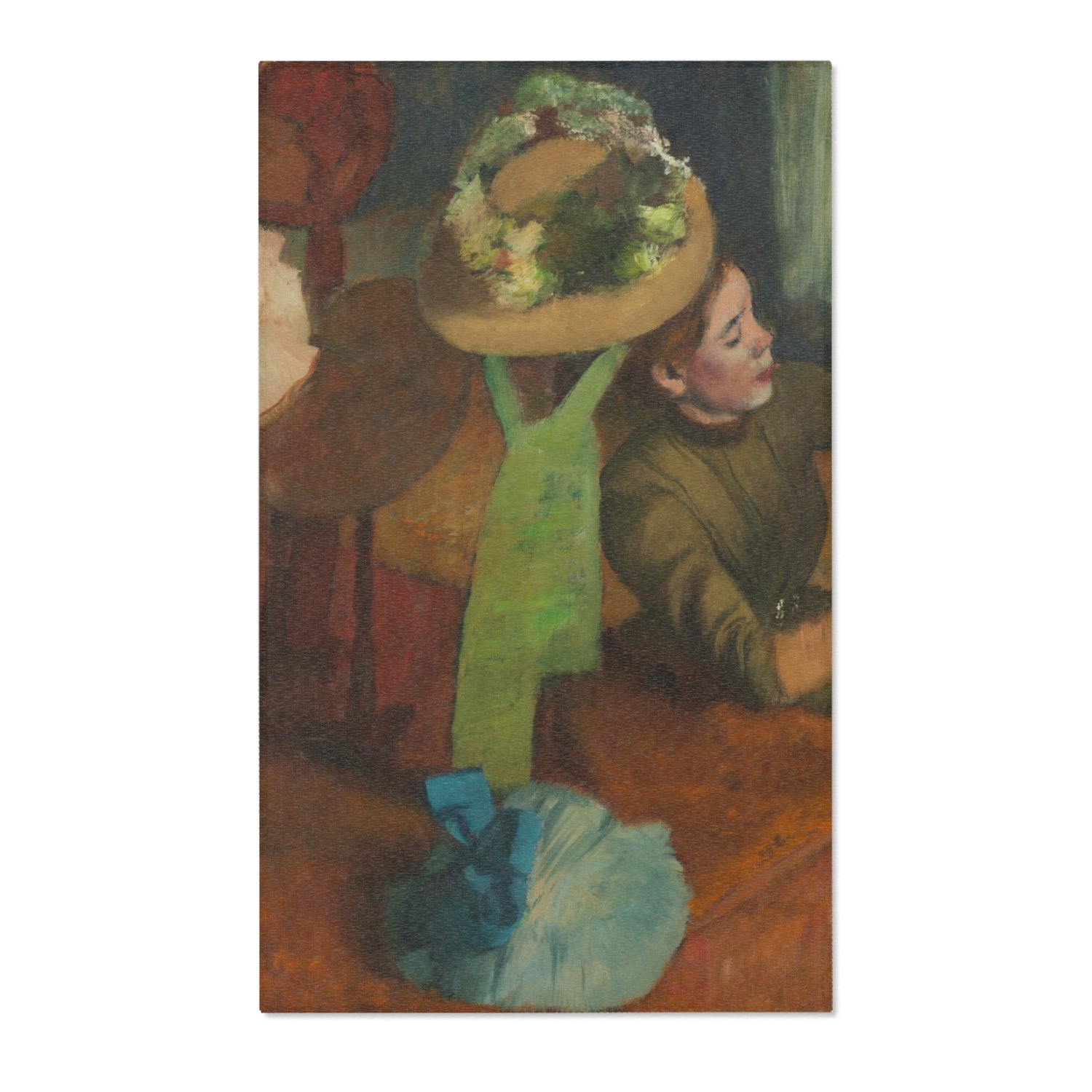 The Millinery Shop - Hilaire Germain Edgar Degas Area Rug