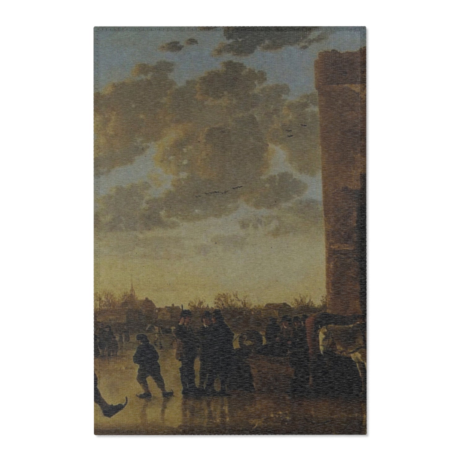 Ruins of Huis te Merwede - Aelbert Cuyp Area Rug