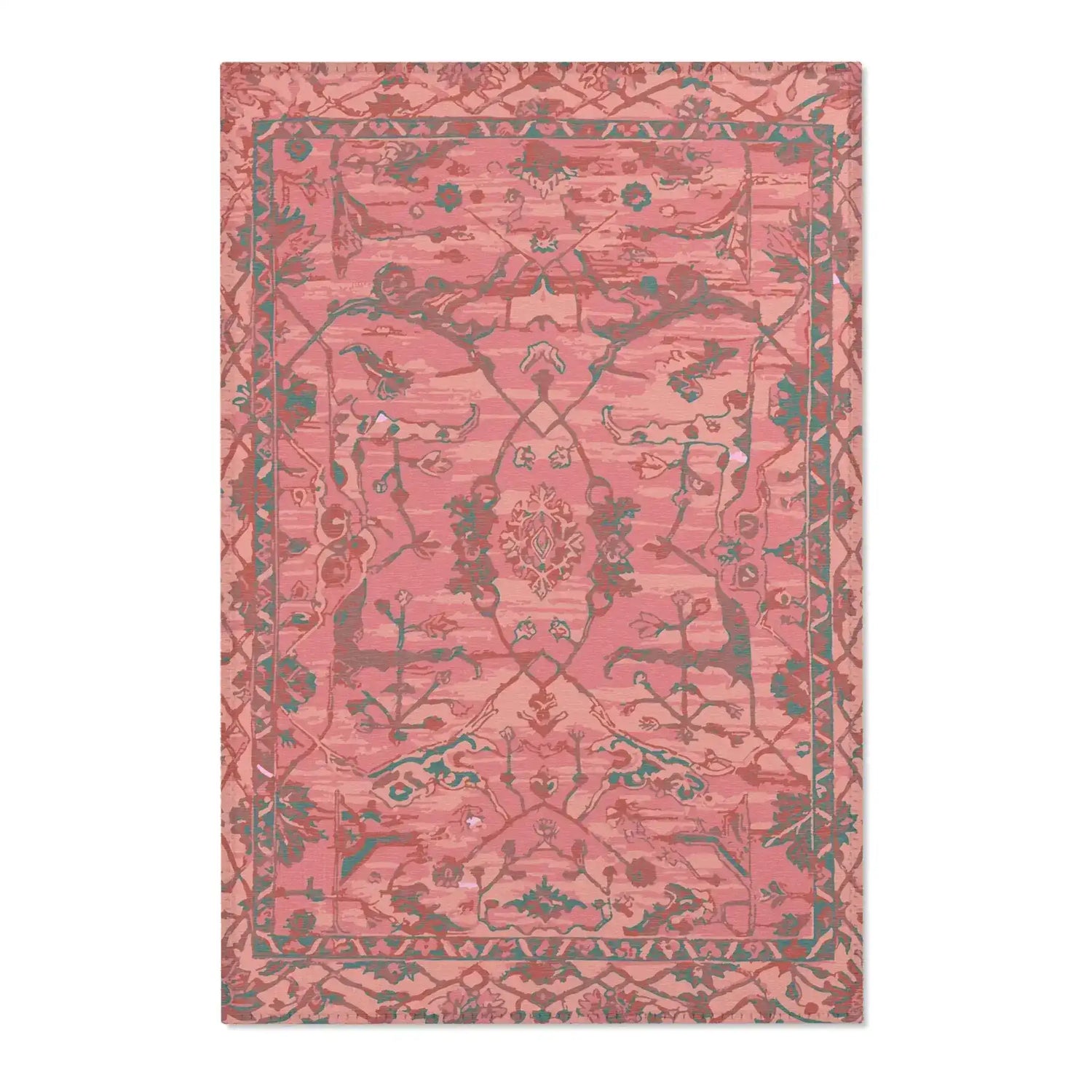 Elegant Vintage-Inspired Floral Accent Rug