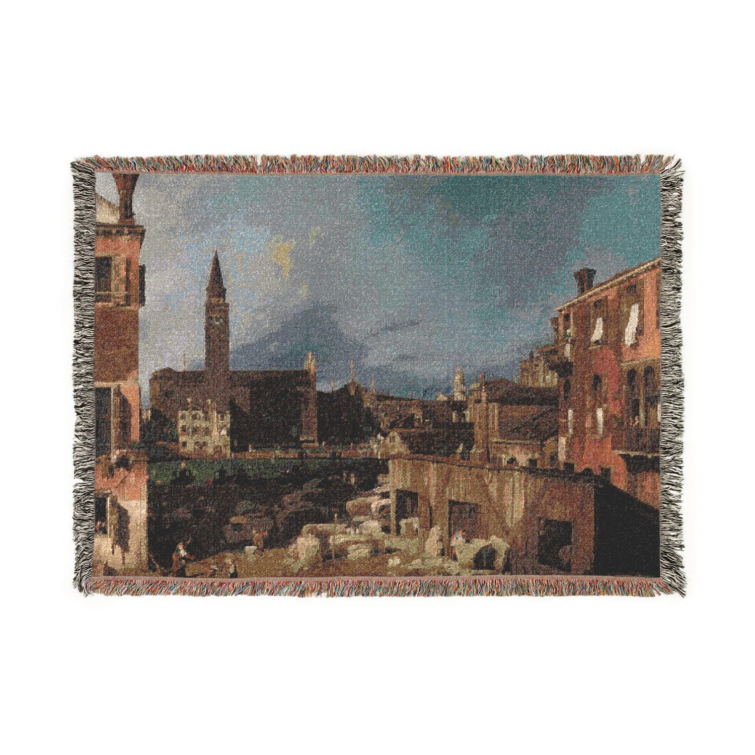 The Stonemason's Yard - Canaletto Tapestry Blanket