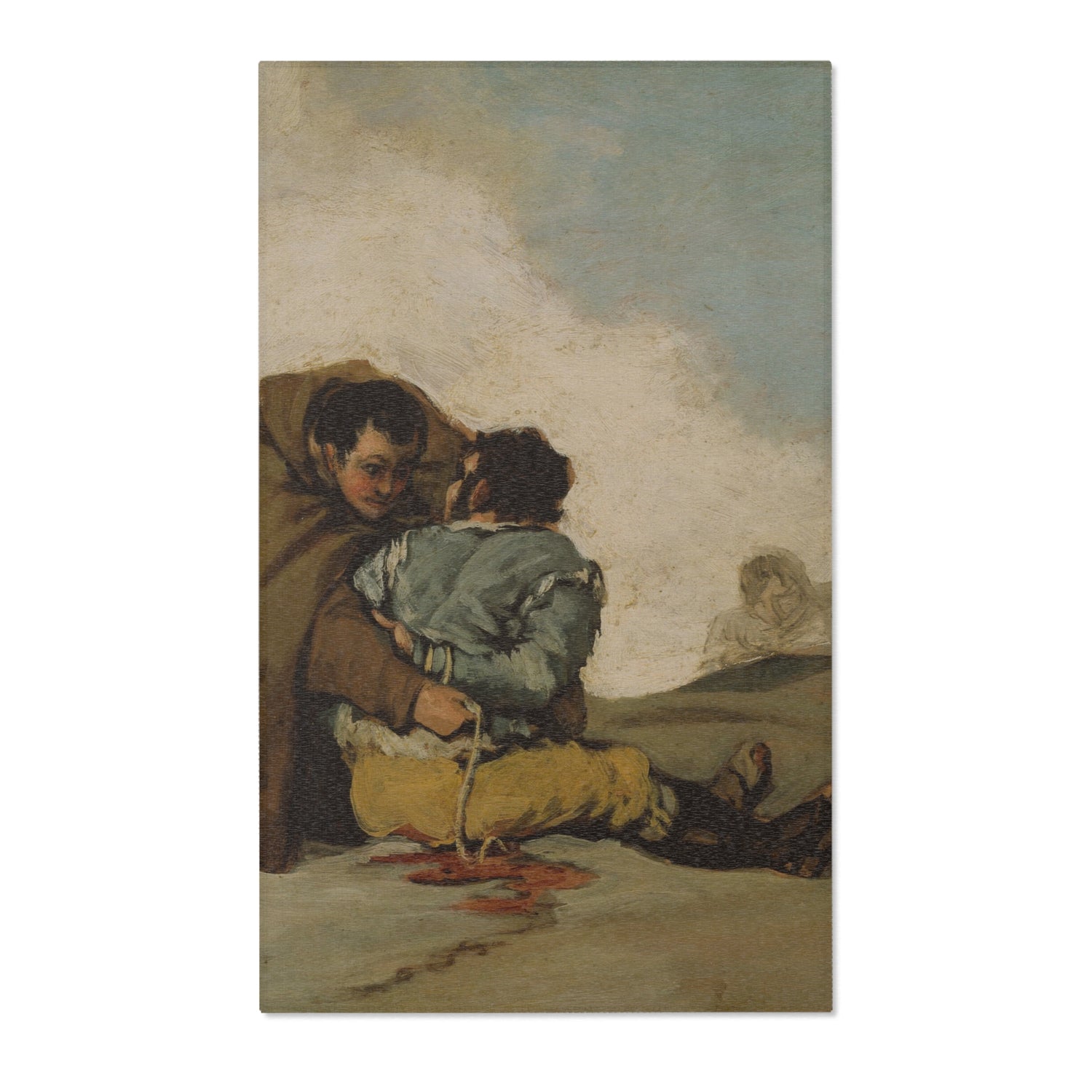 Friar Pedro Binds El Maragato - Francisco José de Goya y Lucientes Area Rug