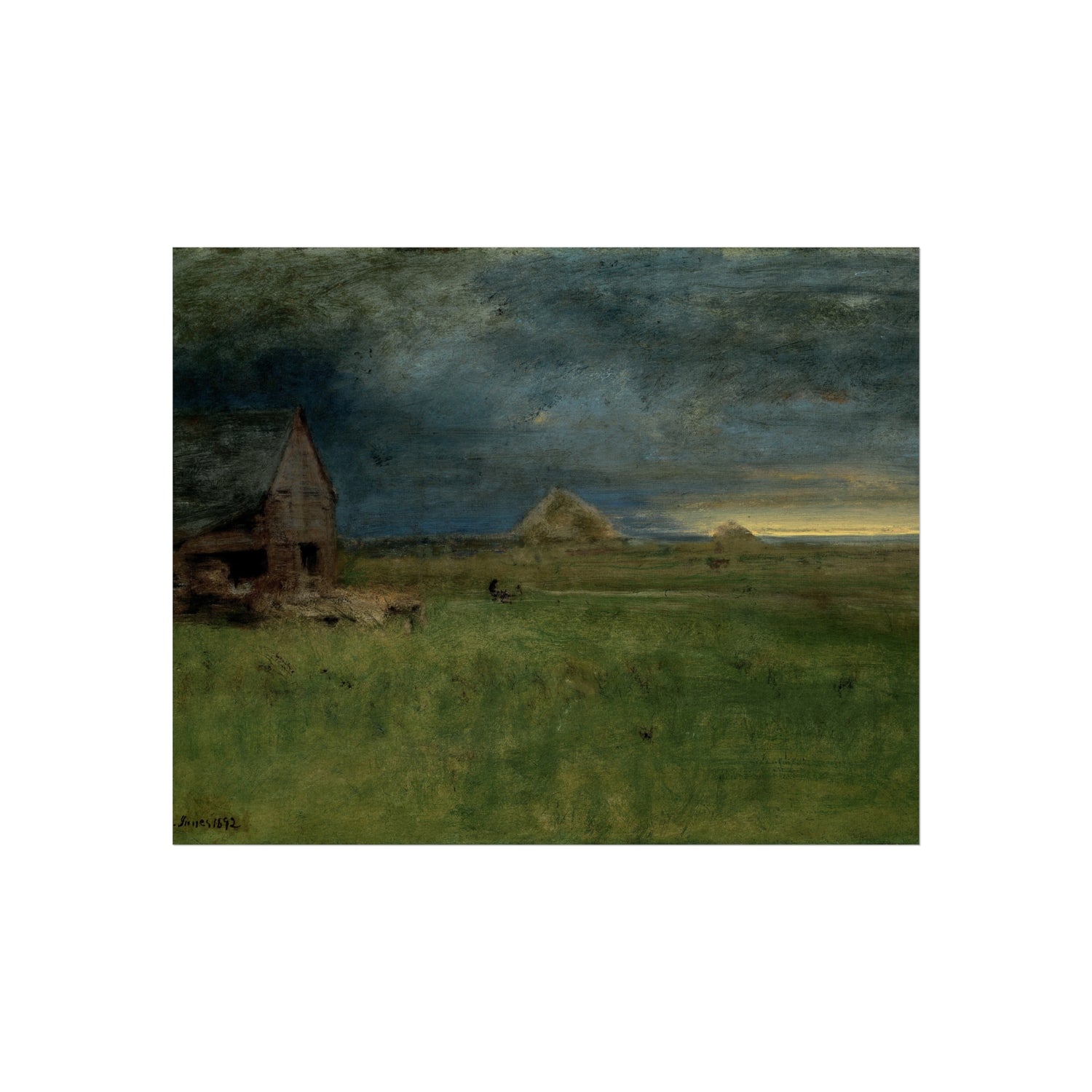 George Inness - The Lonely Farm, Nantucket | Fine Art Poster
