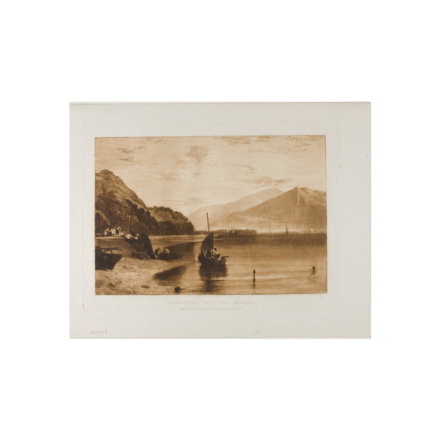 Inverary Pier Loch Fyne, Morning - Joseph Mallord William Turner Fine Art Poster