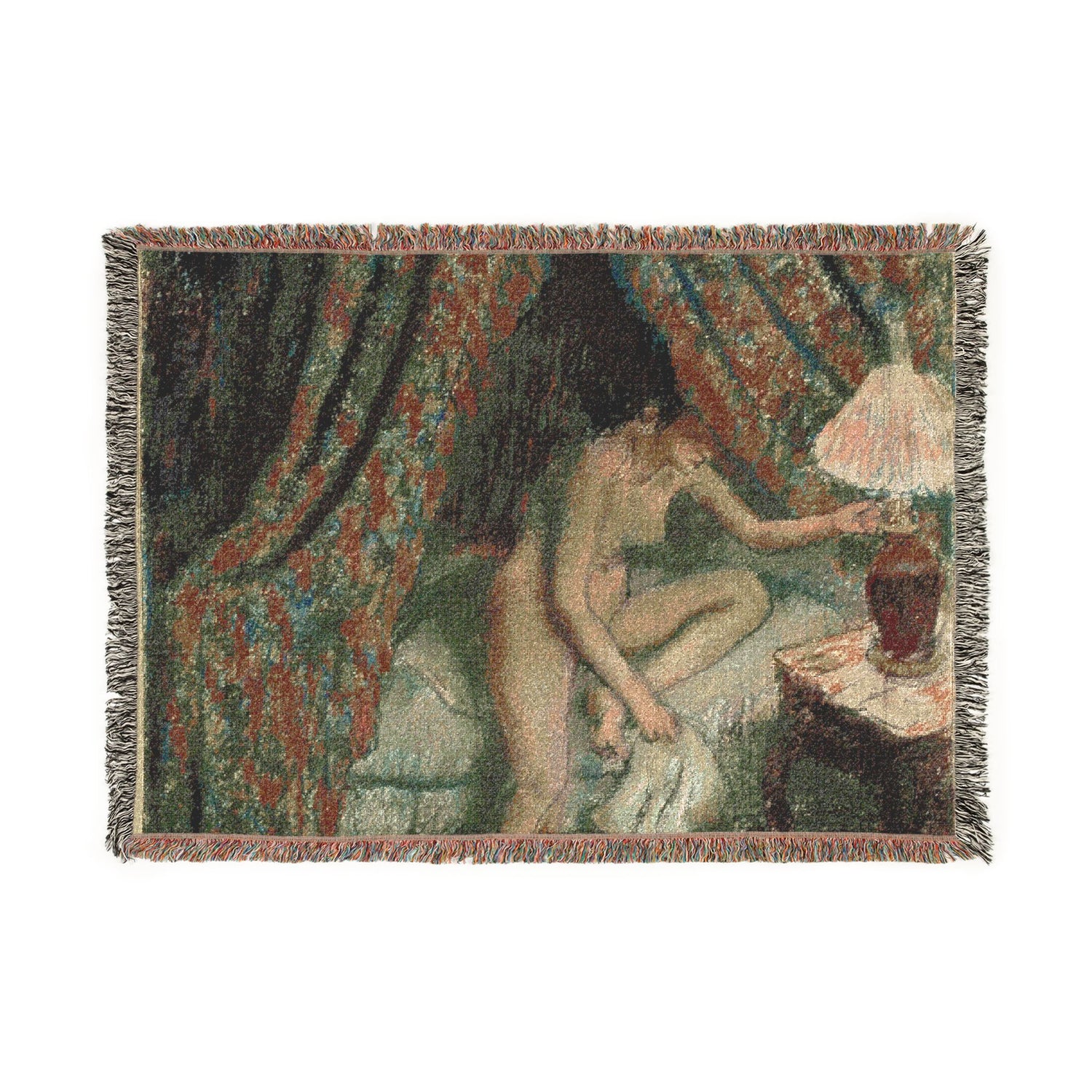 Retiring - Hilaire Germain Edgar Degas Tapestry Blanket