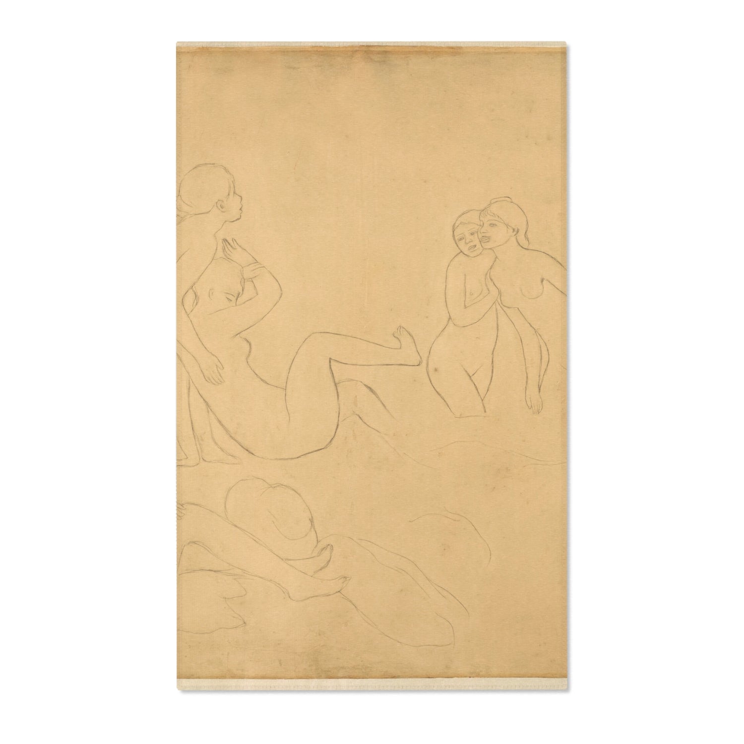 Bathers in a Forest - Pierre-Auguste Renoir Area Rug