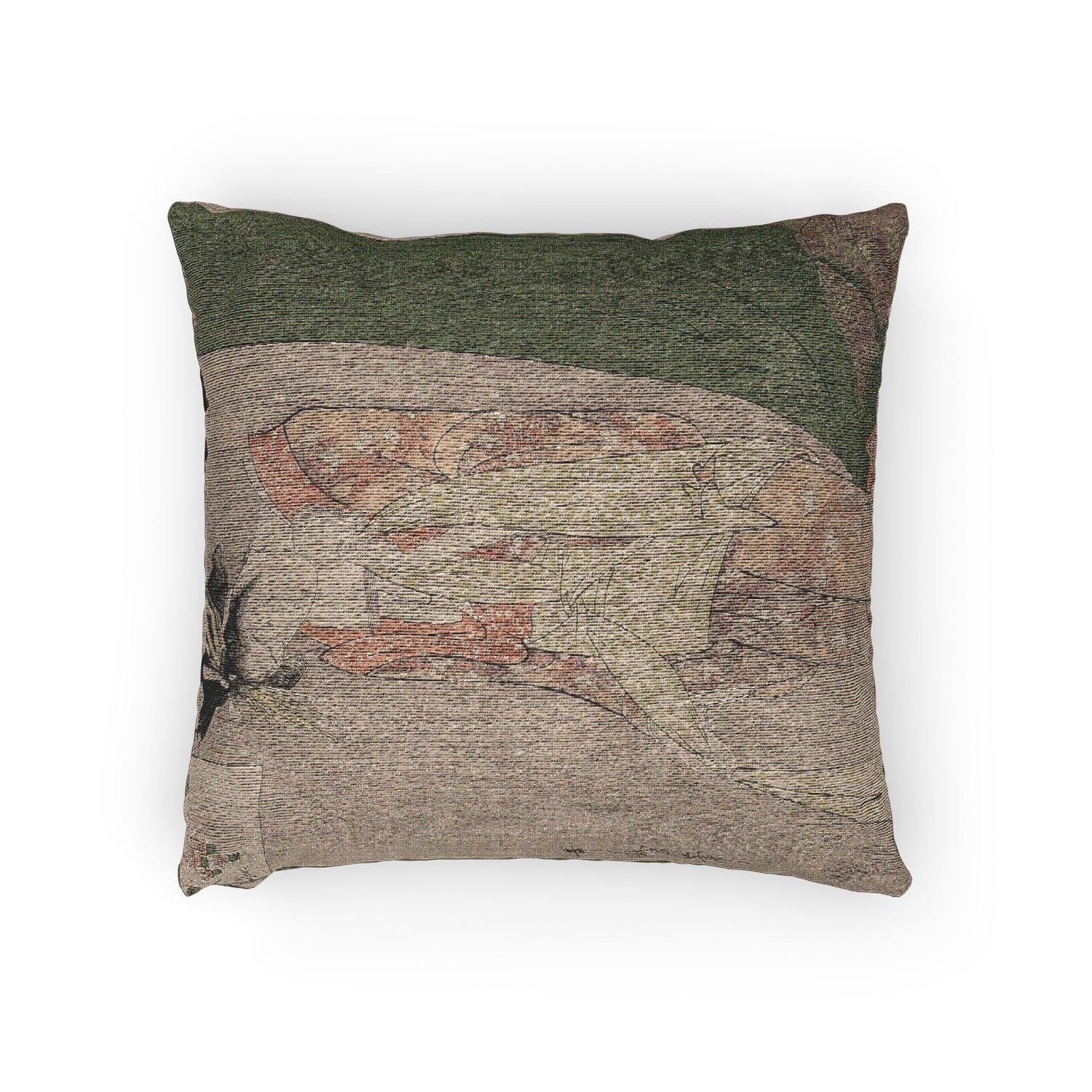 Hanaogi of Ogiya Picture Puzzles - Kitagawa Utamaro Pillow