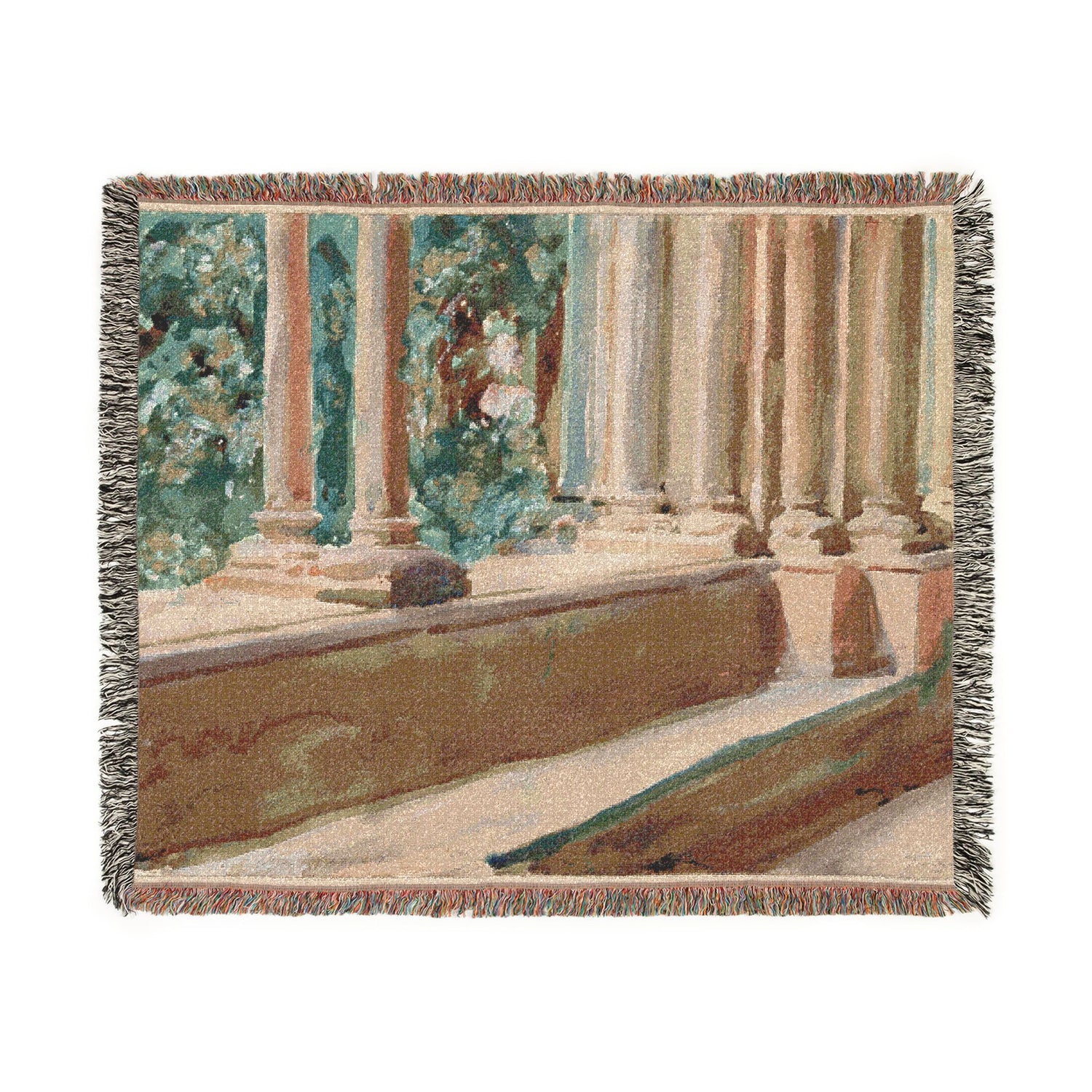 Tarragona Terrace and Garden - John Singer Sargent Tapestry Blanket