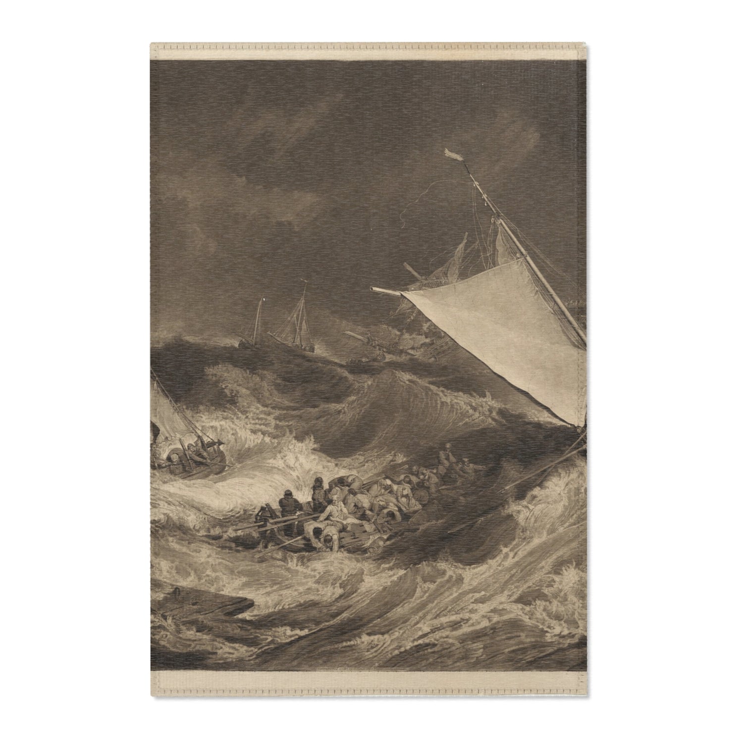 A Shipwreck - Charles Turner Area Rug