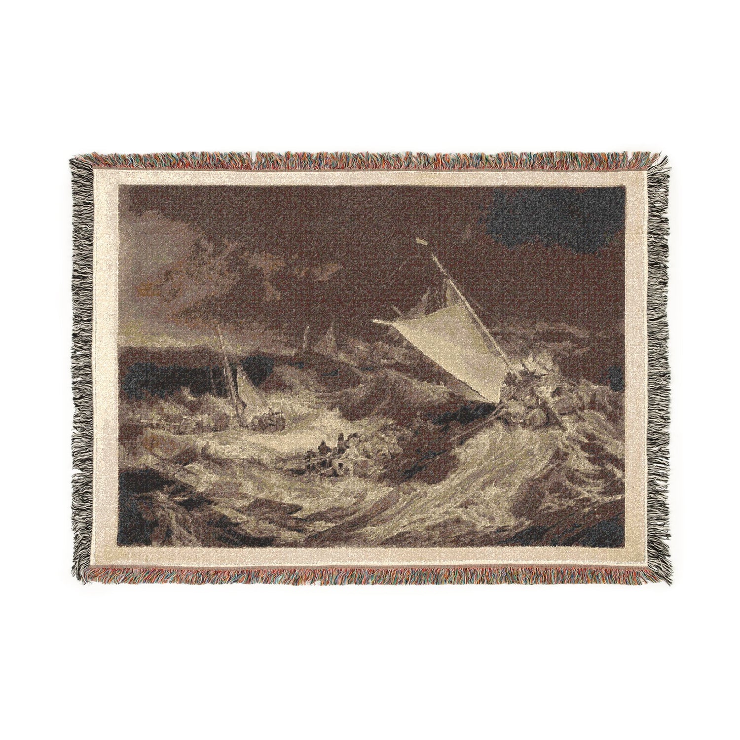 A Shipwreck - Charles Turner Tapestry Blanket