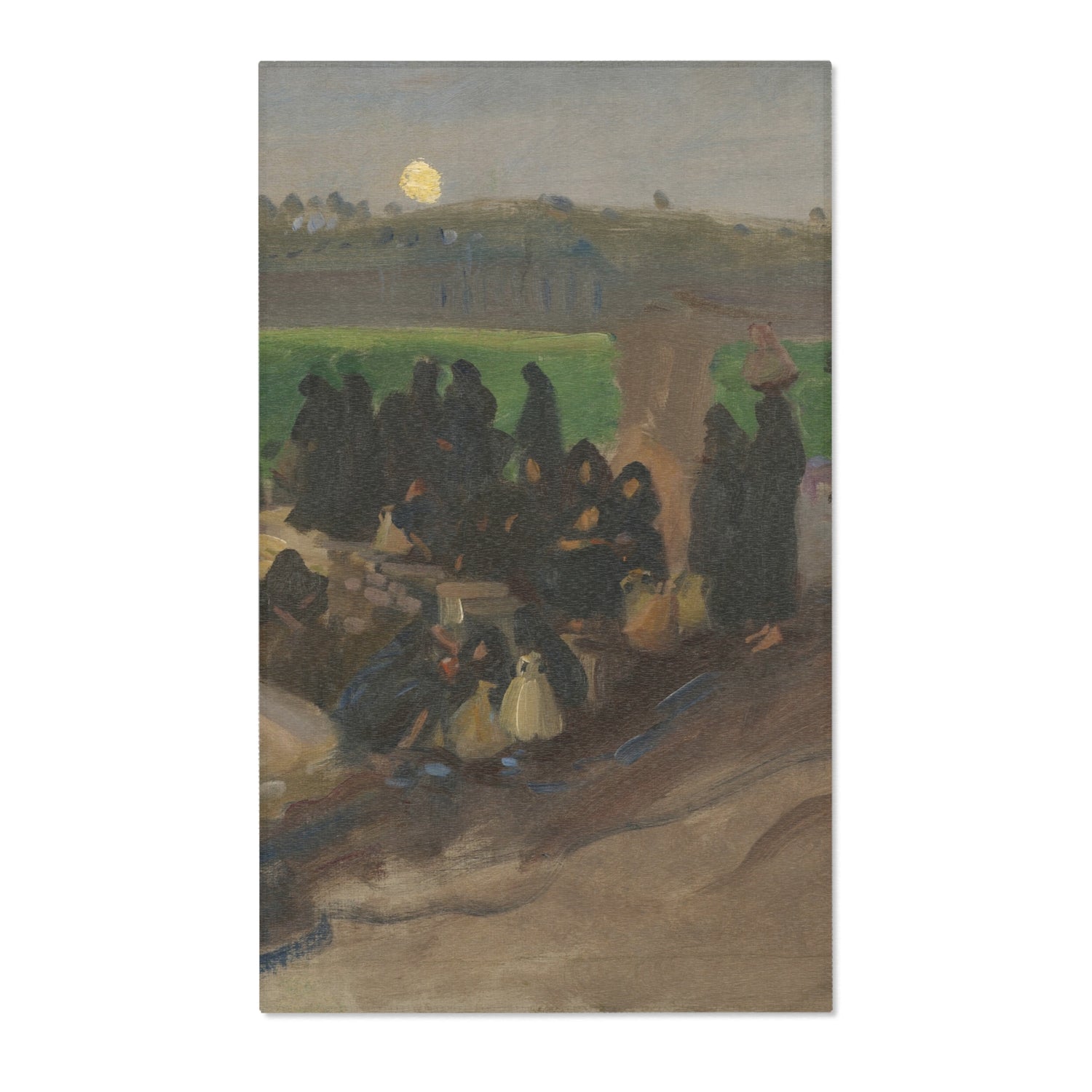 Water Carriers on the Nile - John Singer Sargent Area Rug