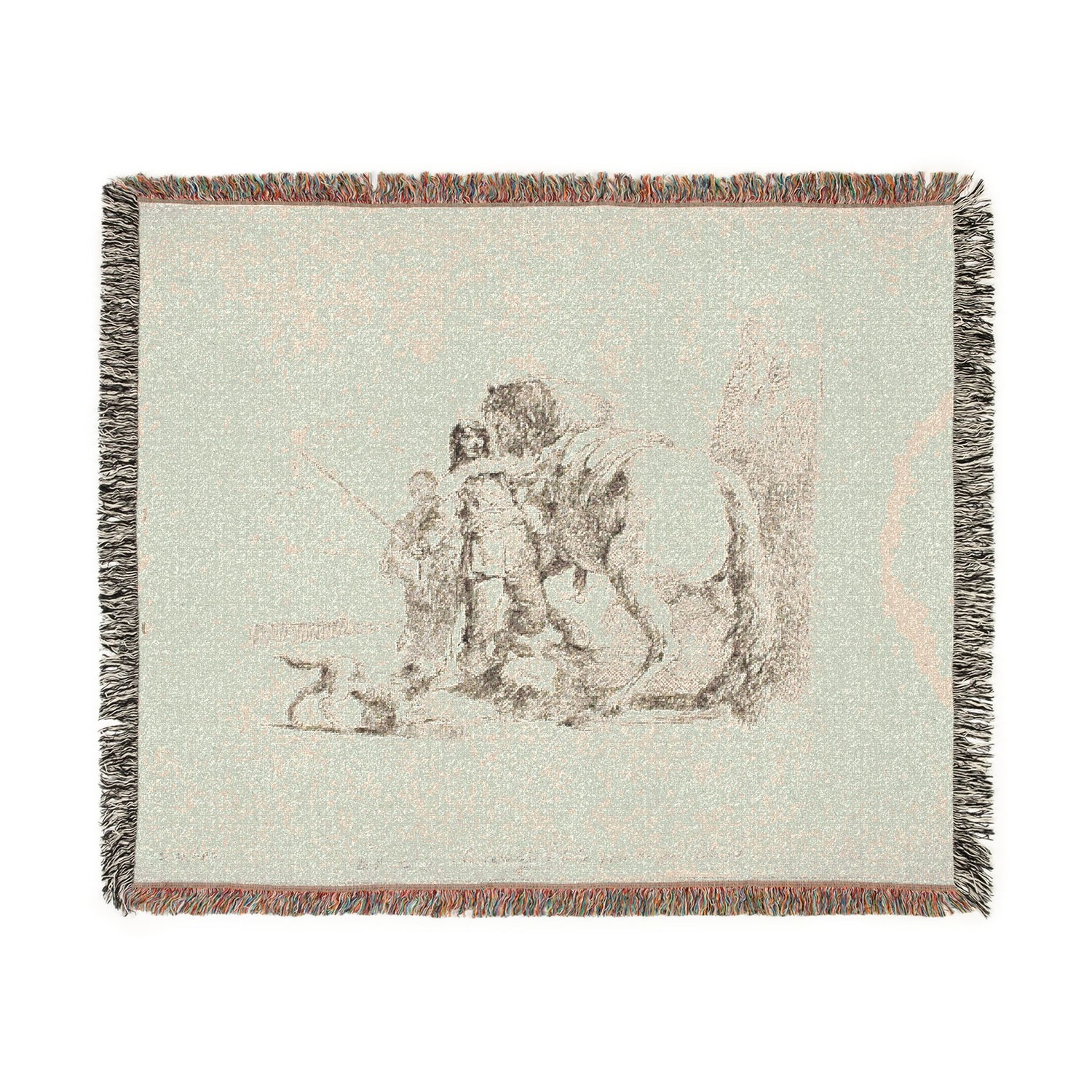 The Rider Standing by His Horse - Giovanni Battista Tiepolo Tapestry Blanket
