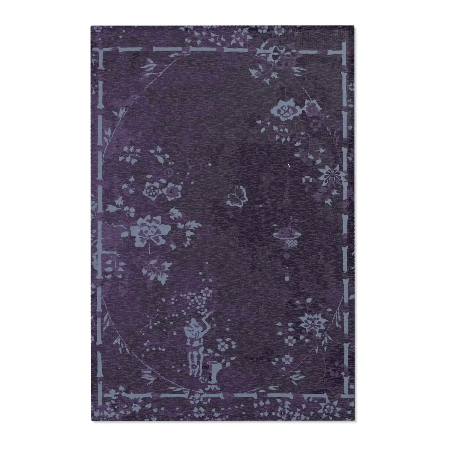 Midnight Garden Whispers Accent Rug