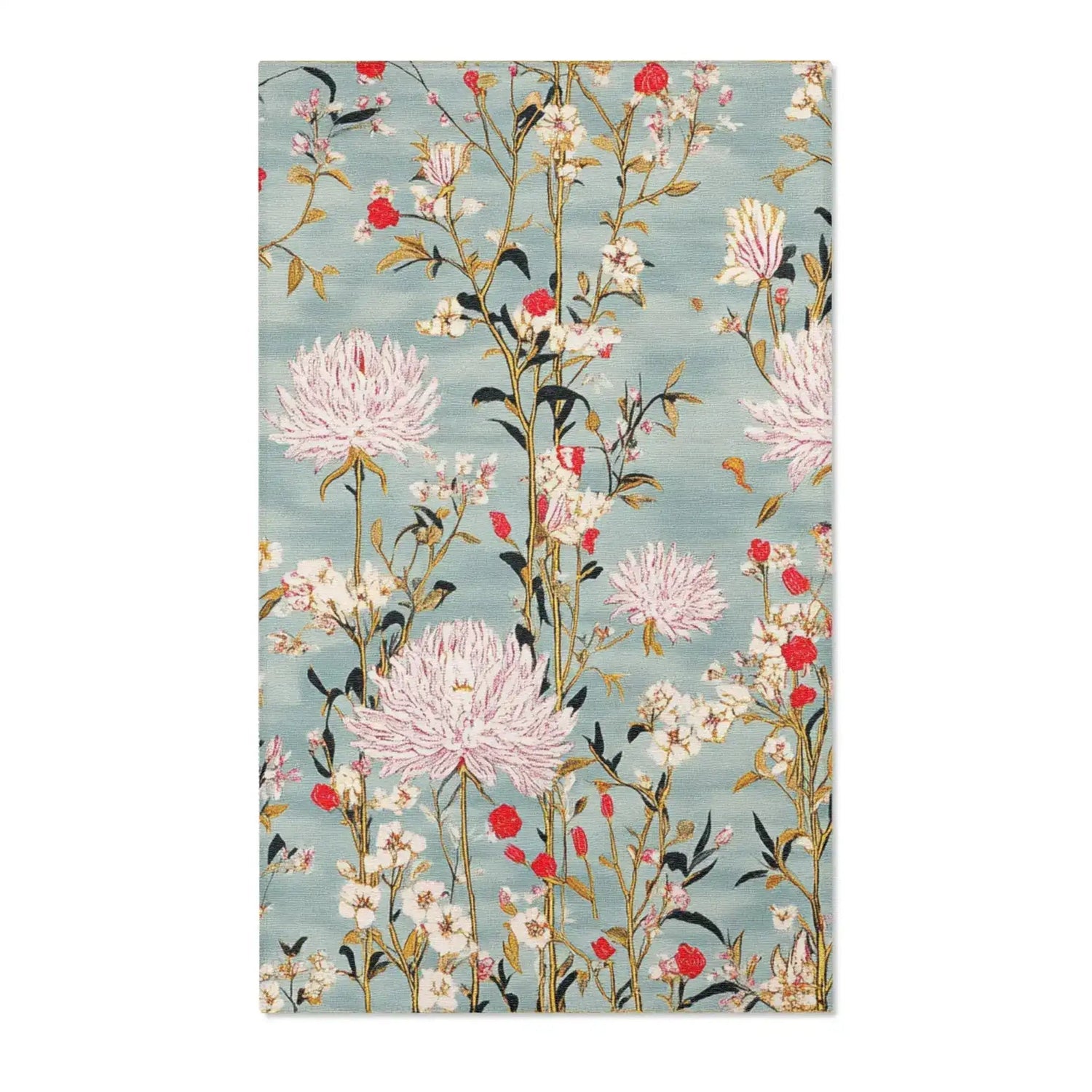 Chrysanthemum Bloom Accent Rug