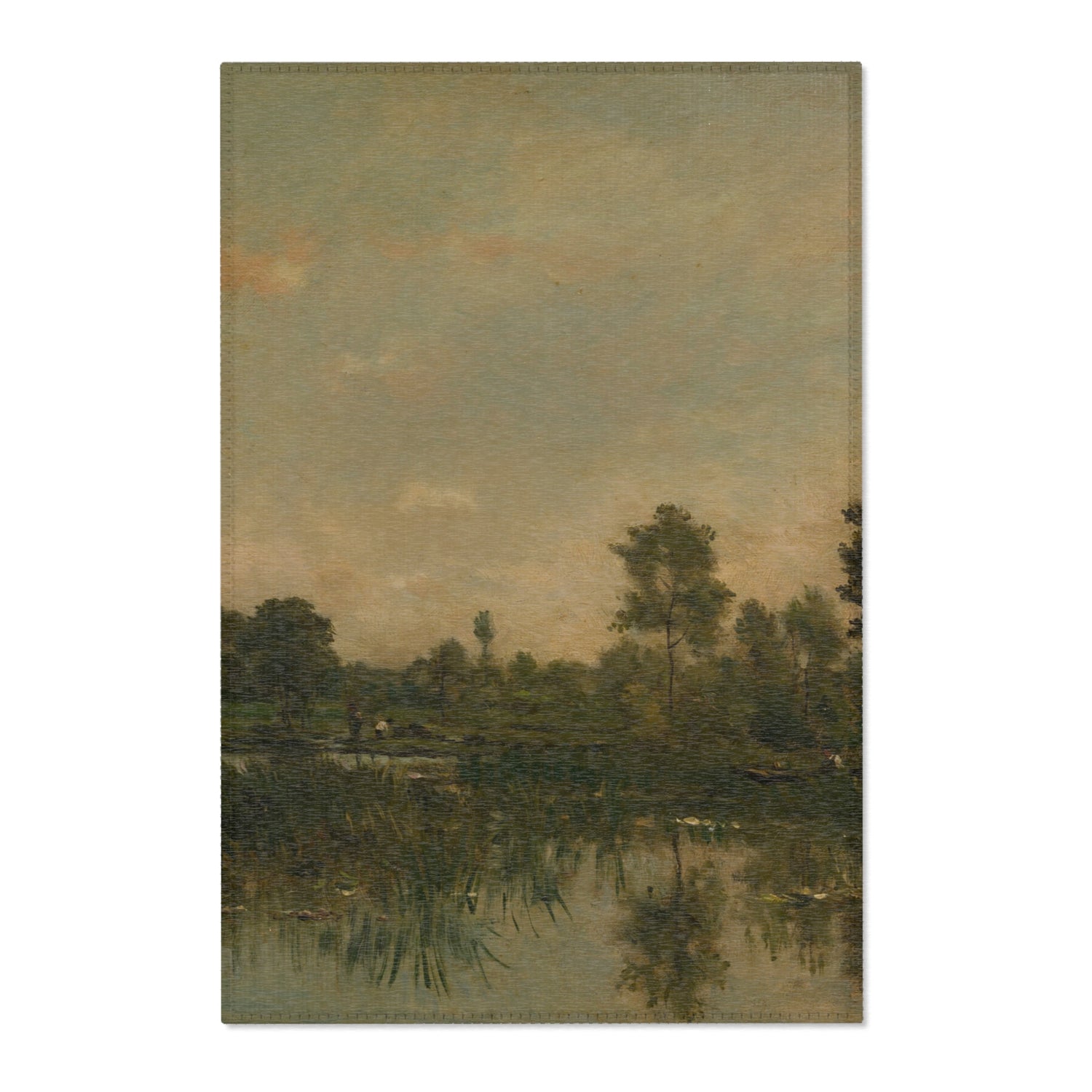 The Marsh - Charles François Daubigny Area Rug