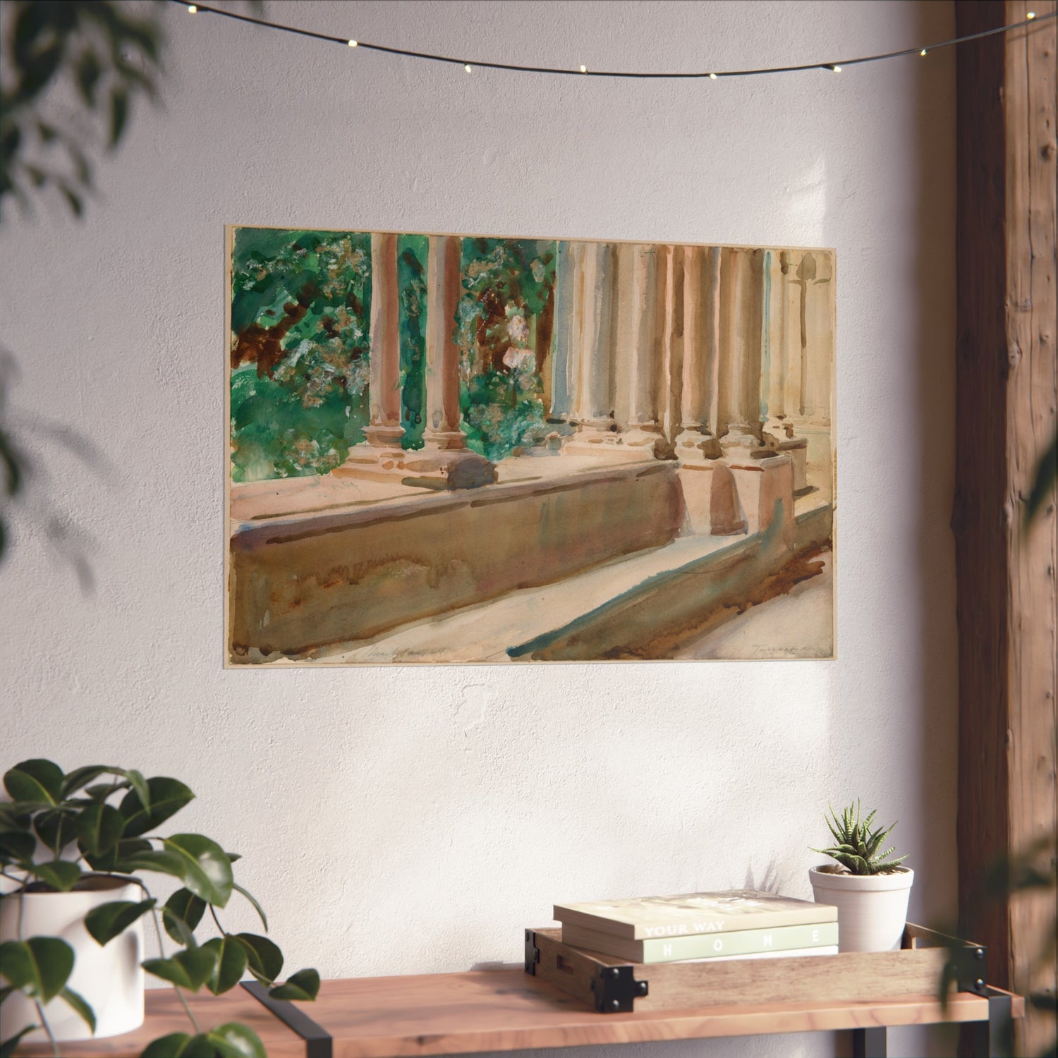 Tarragona Terrace and Garden - John Singer Sargent Fine Art Poster