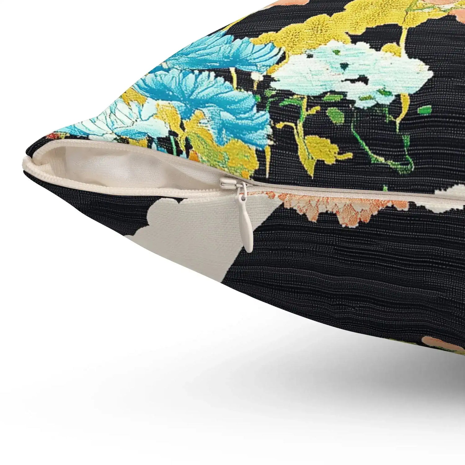 Chrysanthemum River Garden Throw Pillow