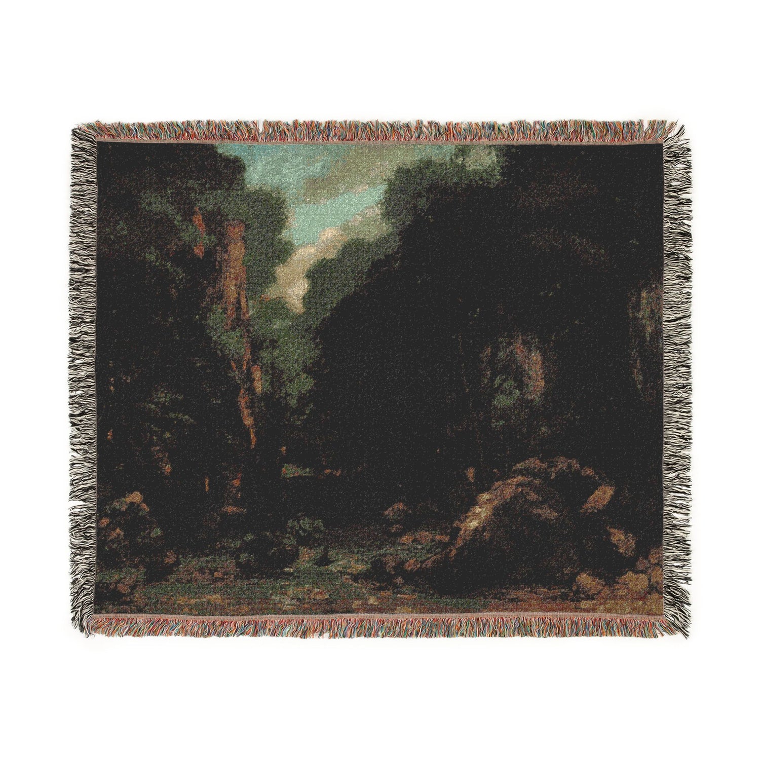 The Valley of Les Puits-Noir - Gustave Courbet Tapestry Blanket