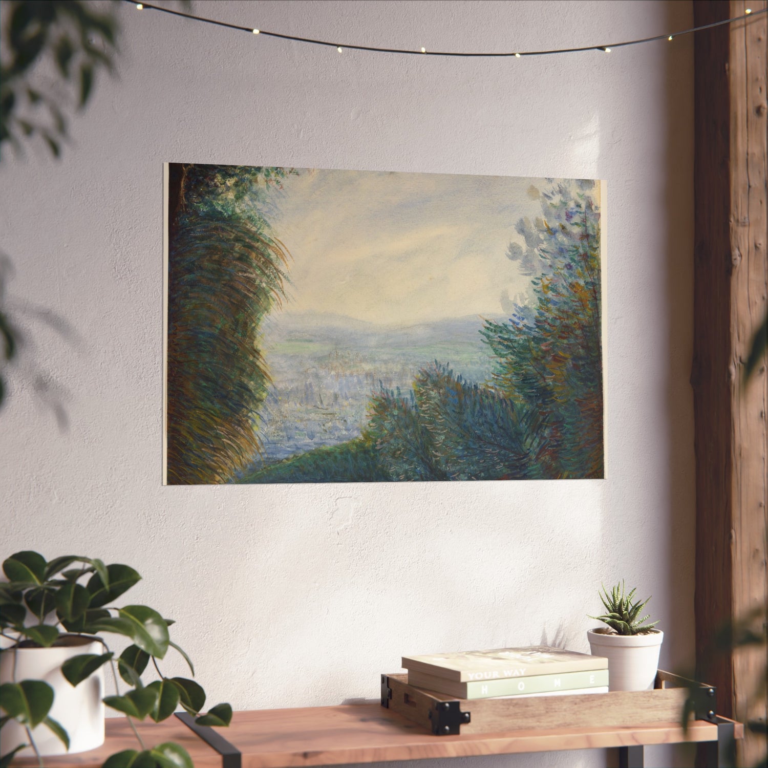 The Auvers Valley on the Oise River - Pierre-Auguste Renoir Fine Art Poster