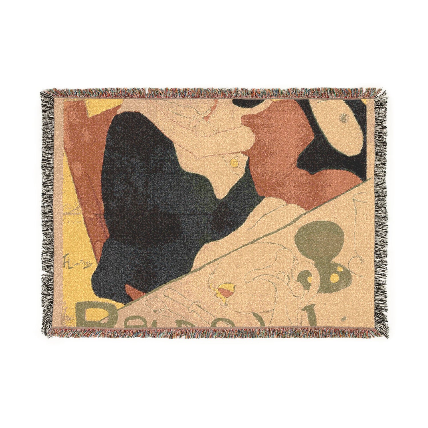 Reine de Joie - Henri de Toulouse-Lautrec Tapestry Blanket