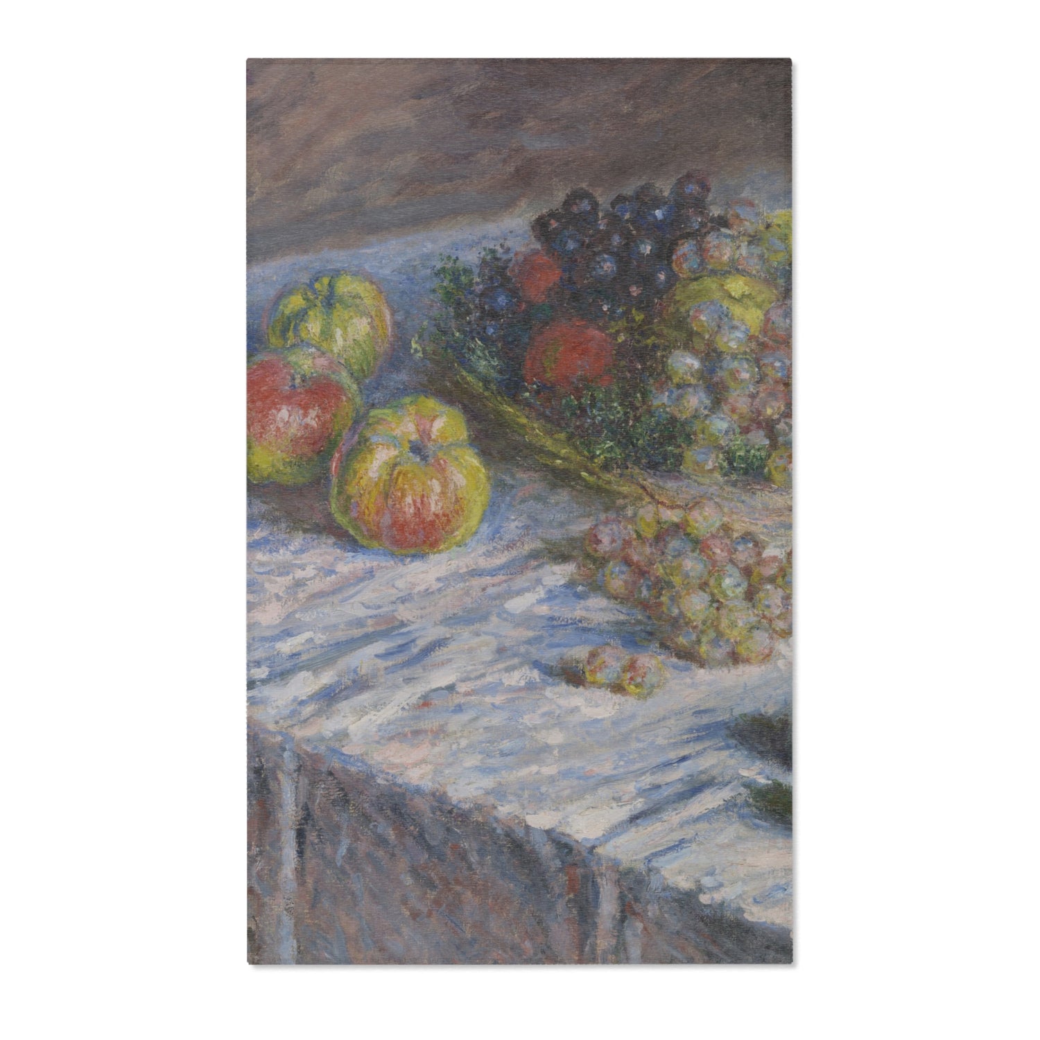 Apples and Grapes - Claude Monet Area Rug