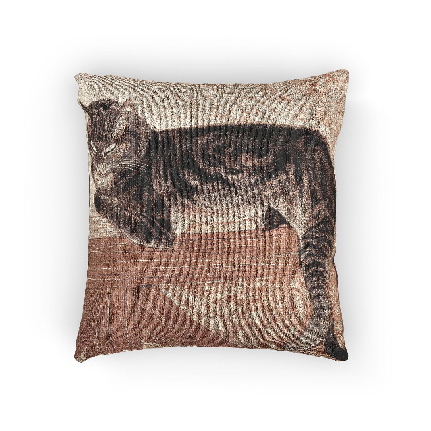 Gato de verano en una balaustrada - Almohada de Théophile Alexandre Steinlen