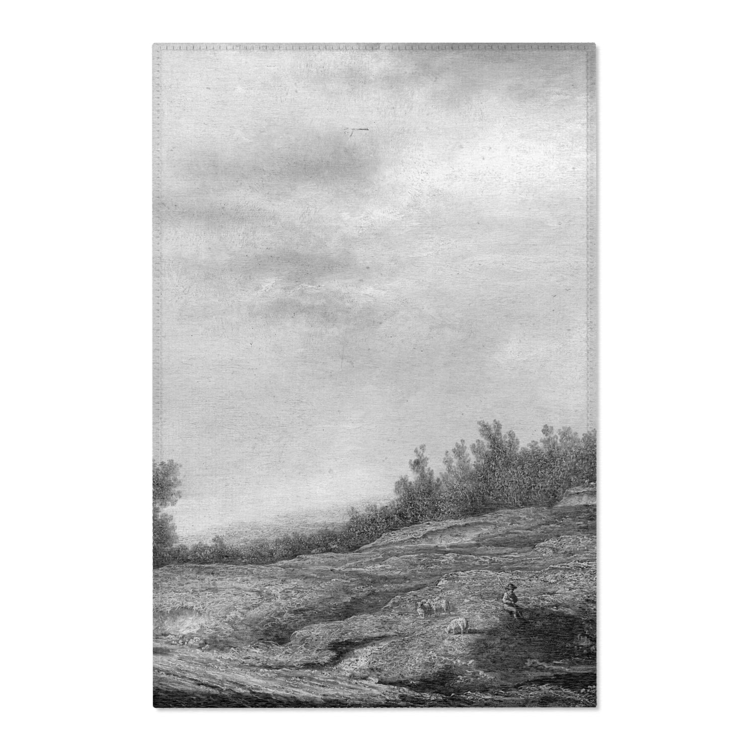Spring Landscape - Aelbert Cuyp Area Rug