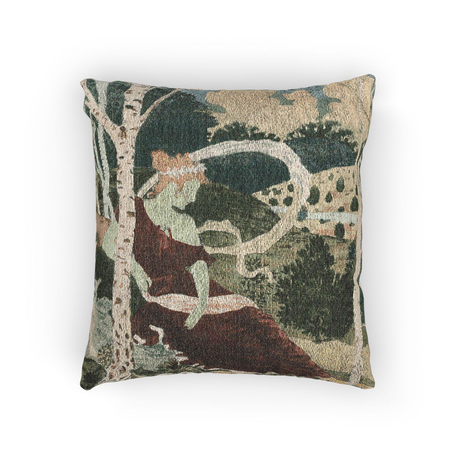 Dans les Bois - Eugène Grasset Pillow