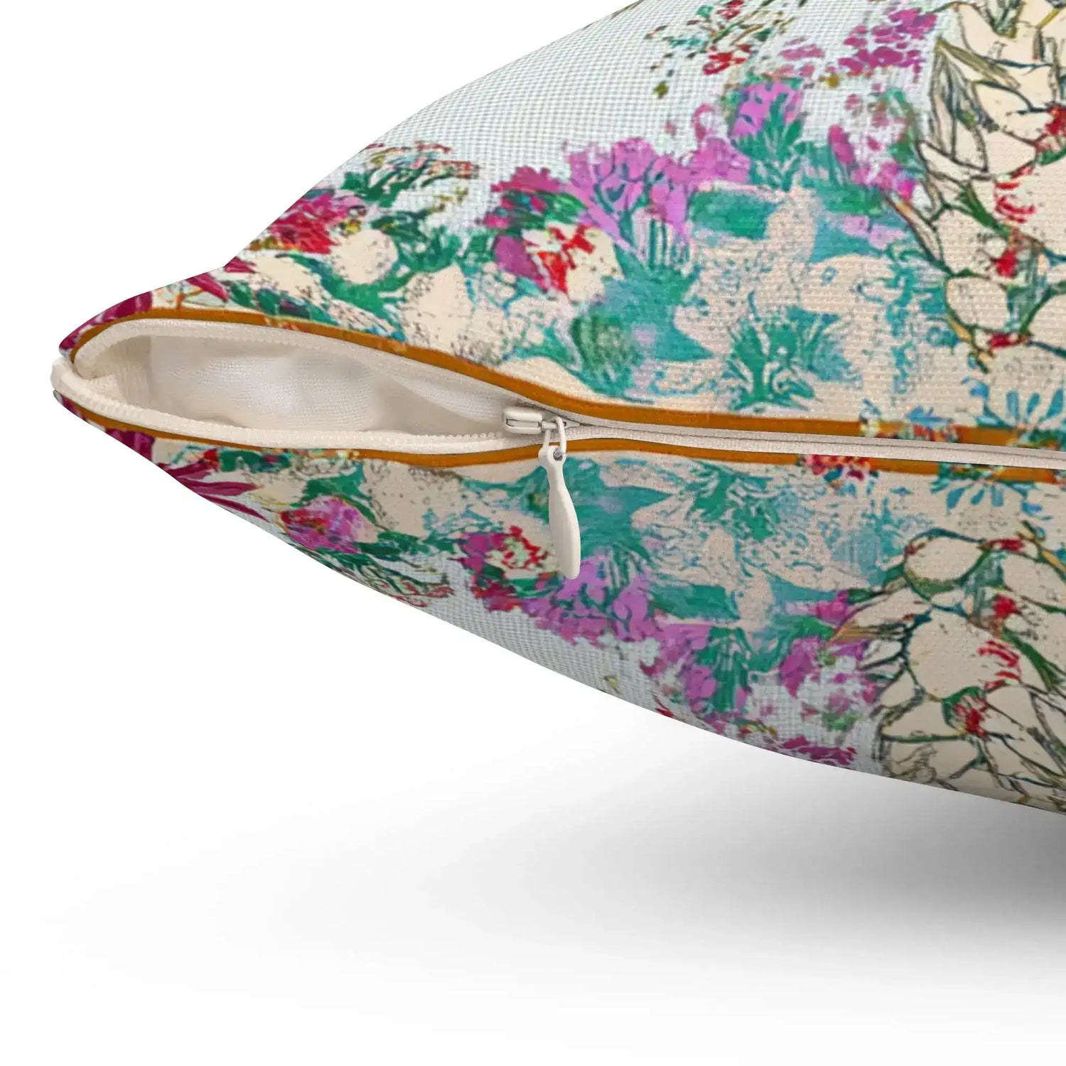 Tropical Garden Palm Throw Pillow