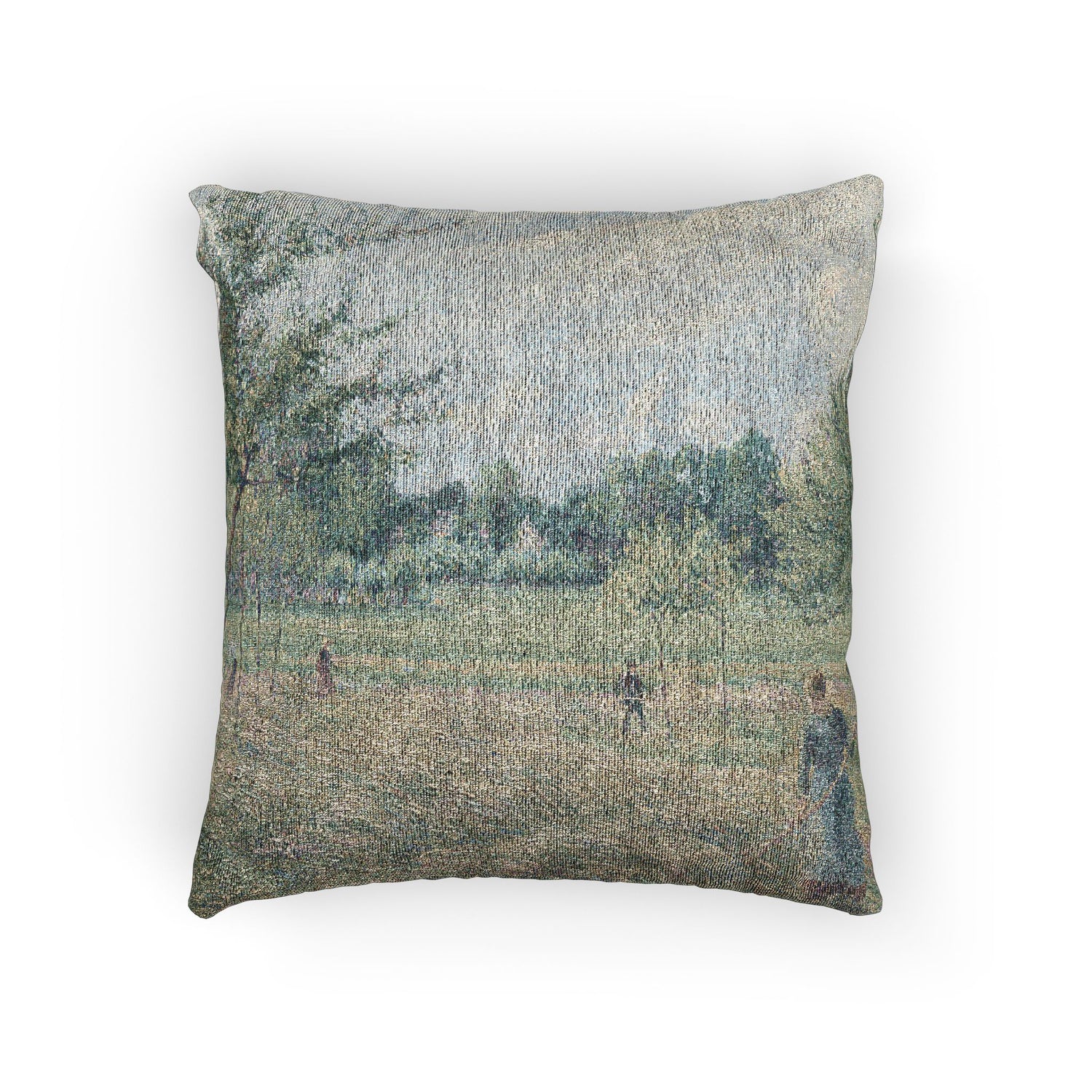 Camille Pissarro - Haymaking at Éragny | Woven Pillow
