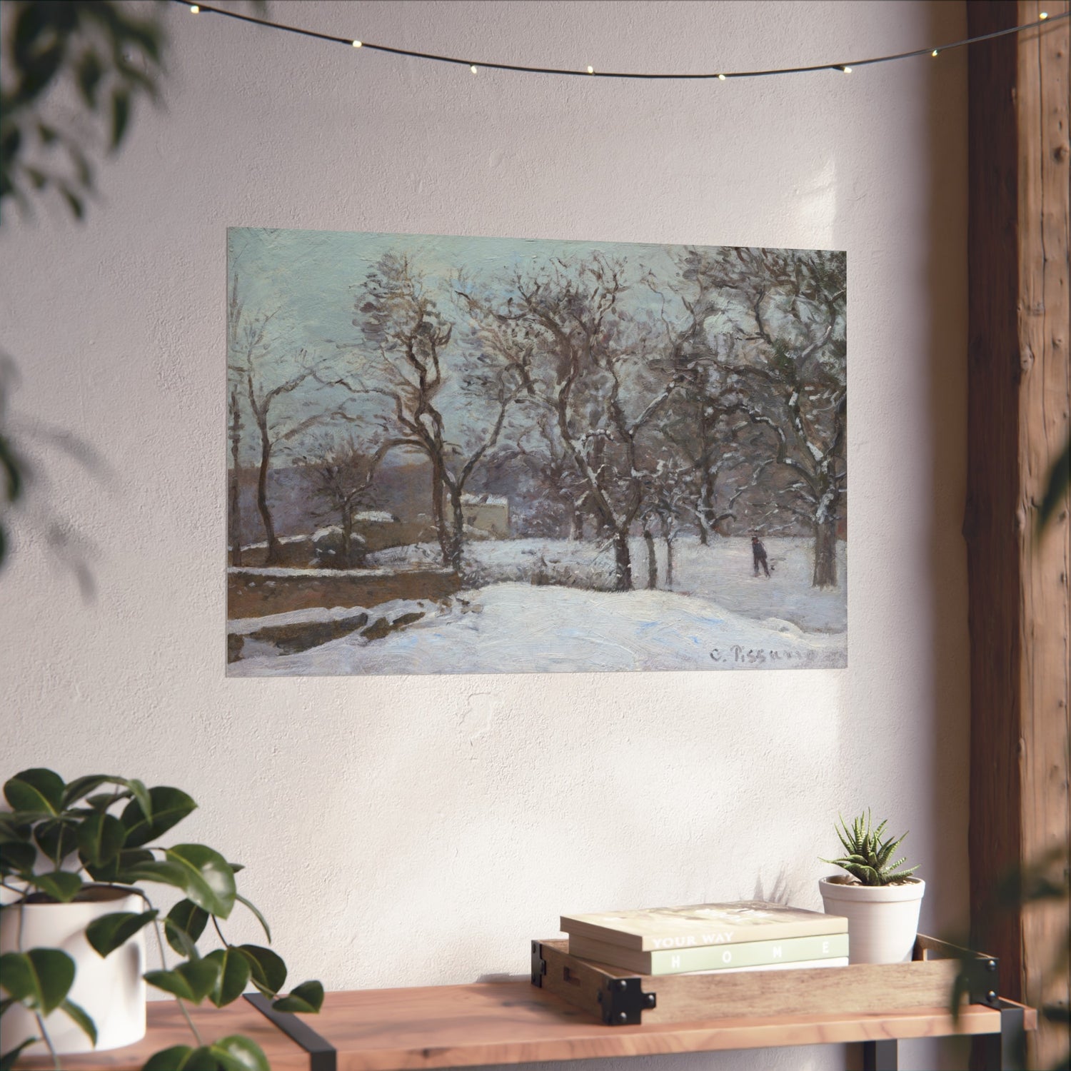 Snow at Louveciennes - Camille Pissarro Fine Art Poster