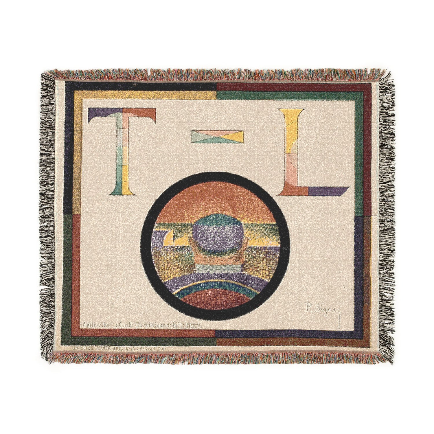Chromatic Circle - Paul Signac Tapestry Blanket