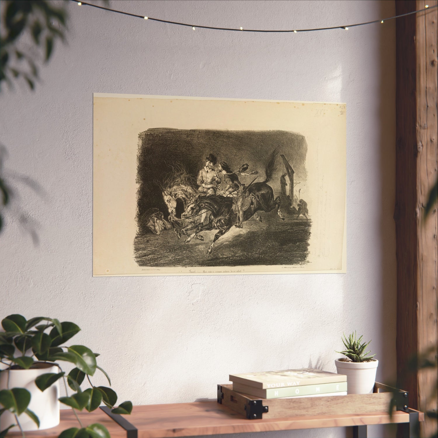 Faust and Mephistopheles - Eugène Delacroix Fine Art Poster