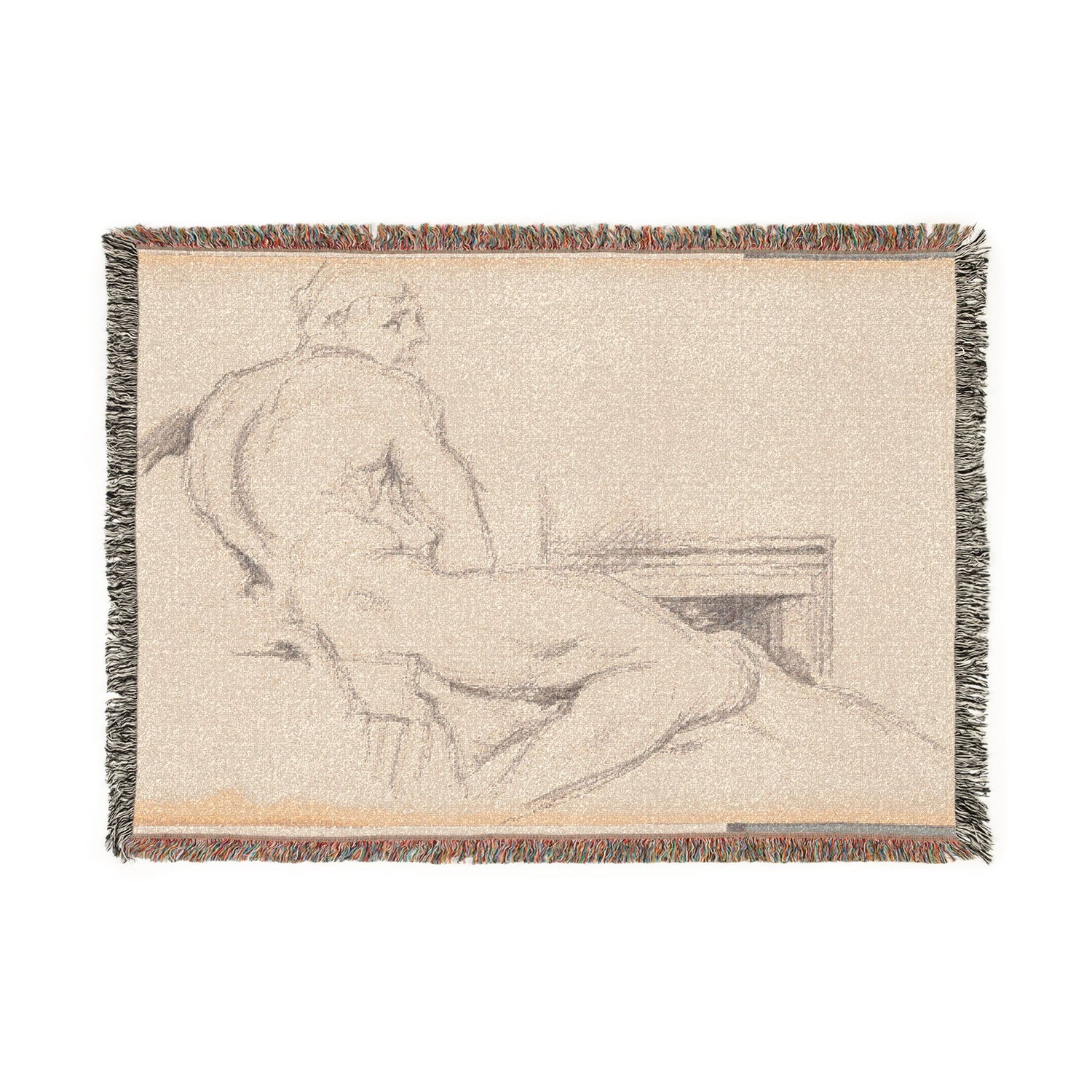 Hercules Resting - Paul Cezanne Tapestry Blanket