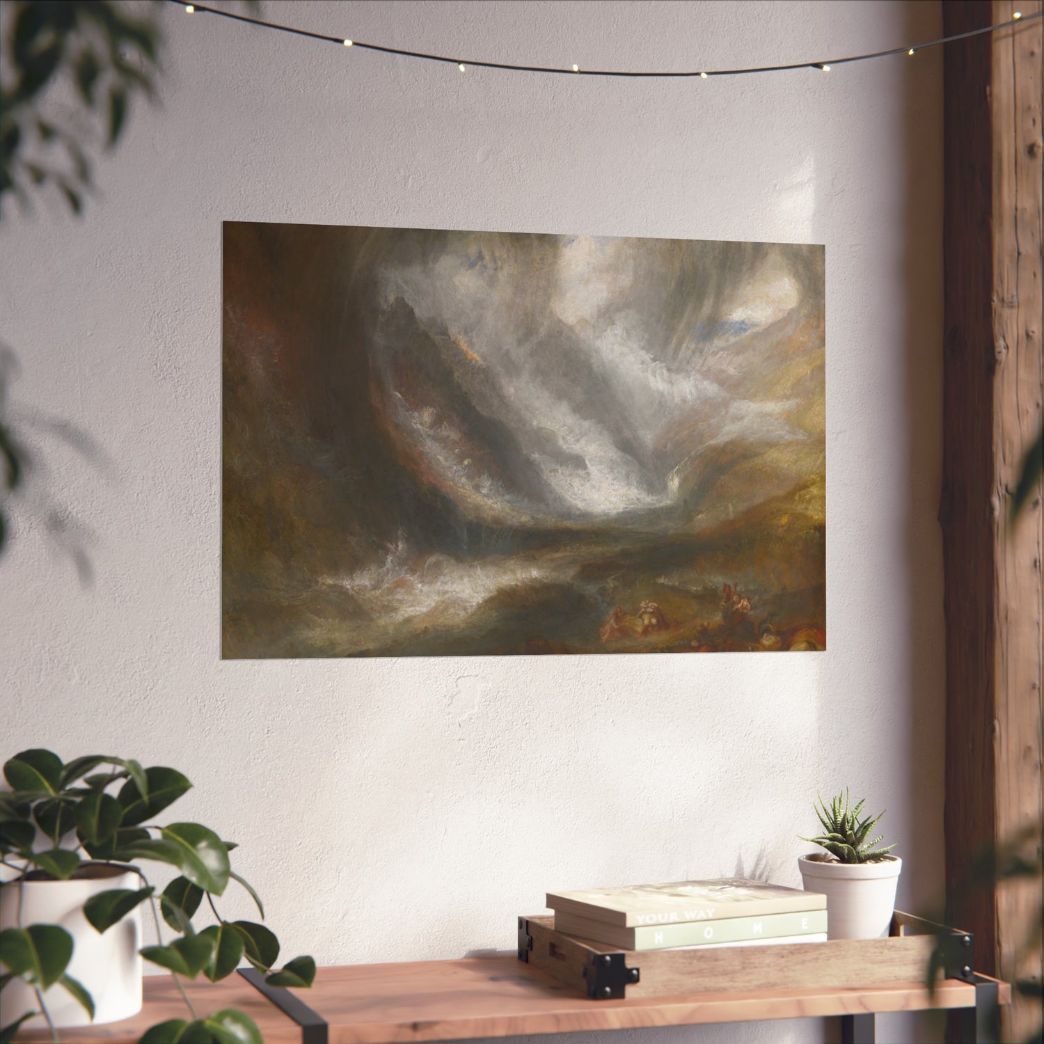 Valley of Aosta Snowstorm, Avalanche - Joseph Mallord William Turner Fine Art Poster