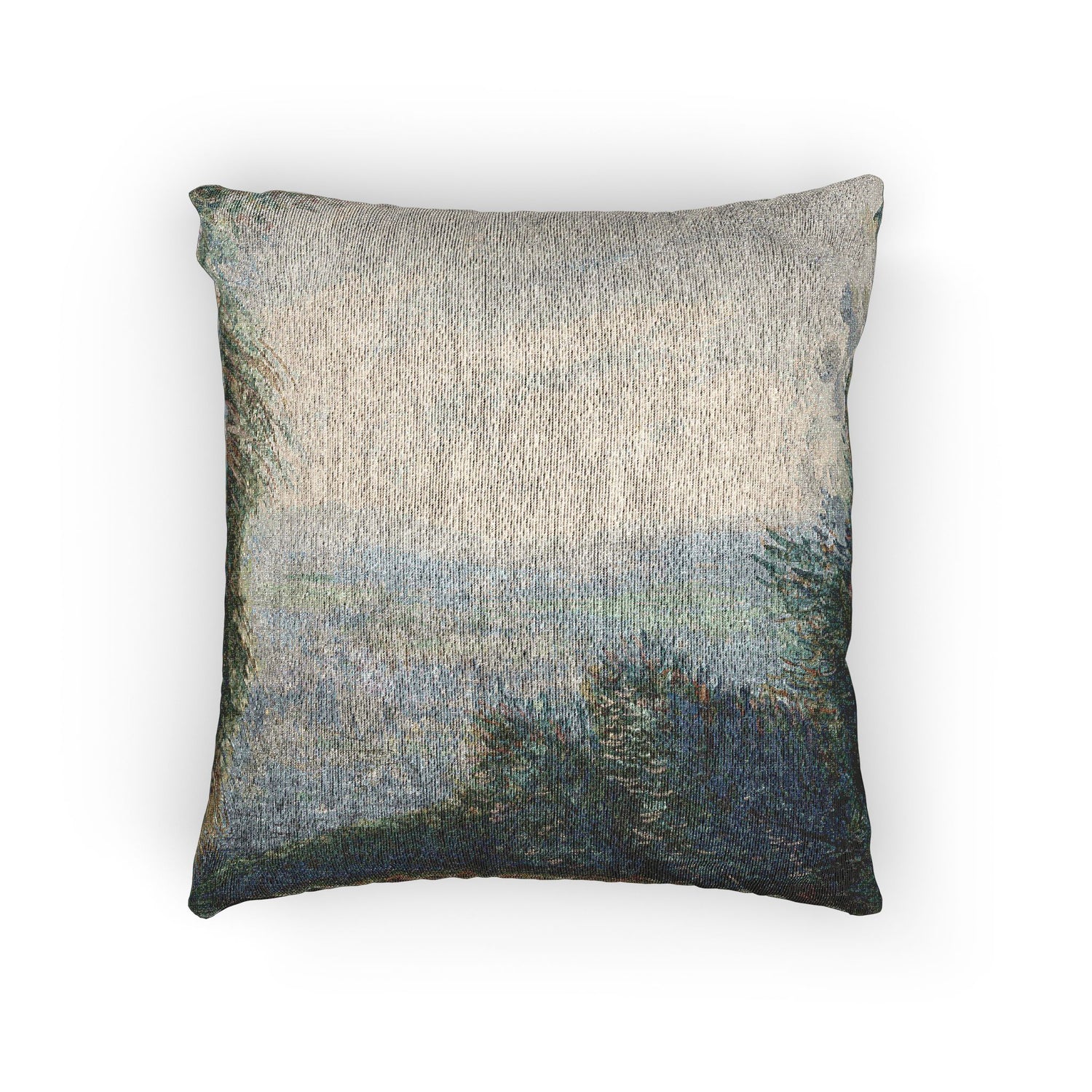 Pierre-Auguste Renoir - The Auvers Valley on the Oise River | Woven Pillow