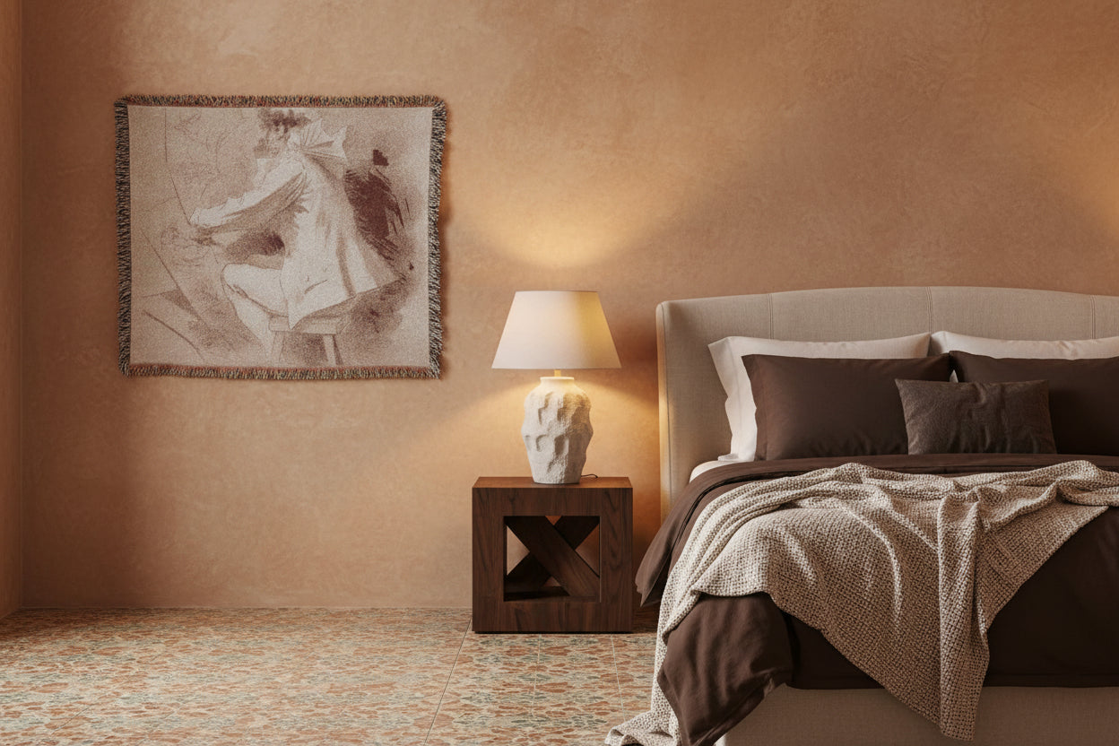 Summer Concert - Jules Chéret Tapestry Blanket
