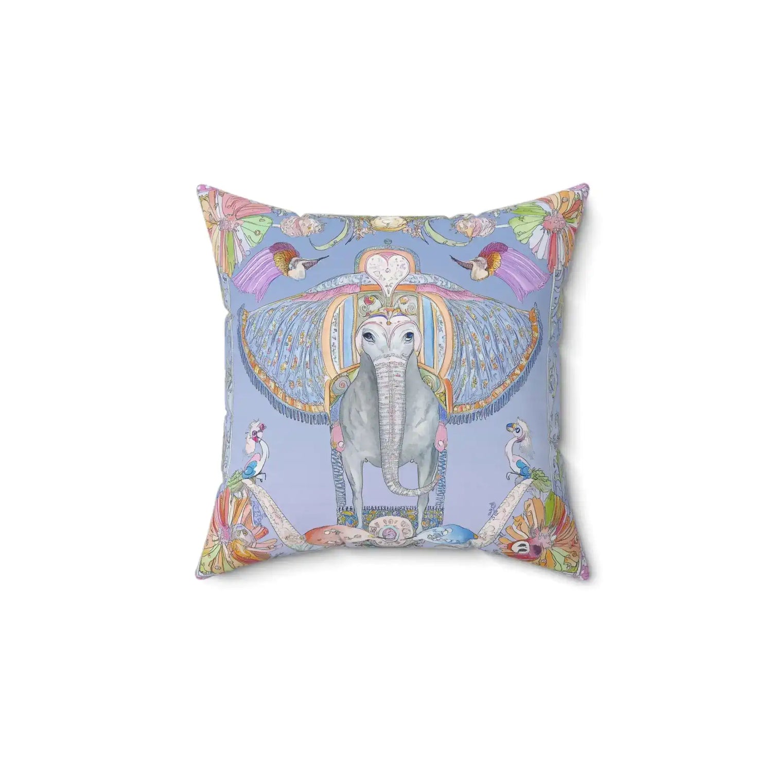 Royal Dream Elephant Throw Pillow