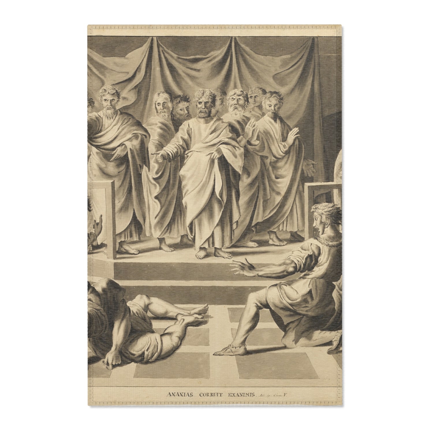 Death of Ananias - John Constable Area Rug