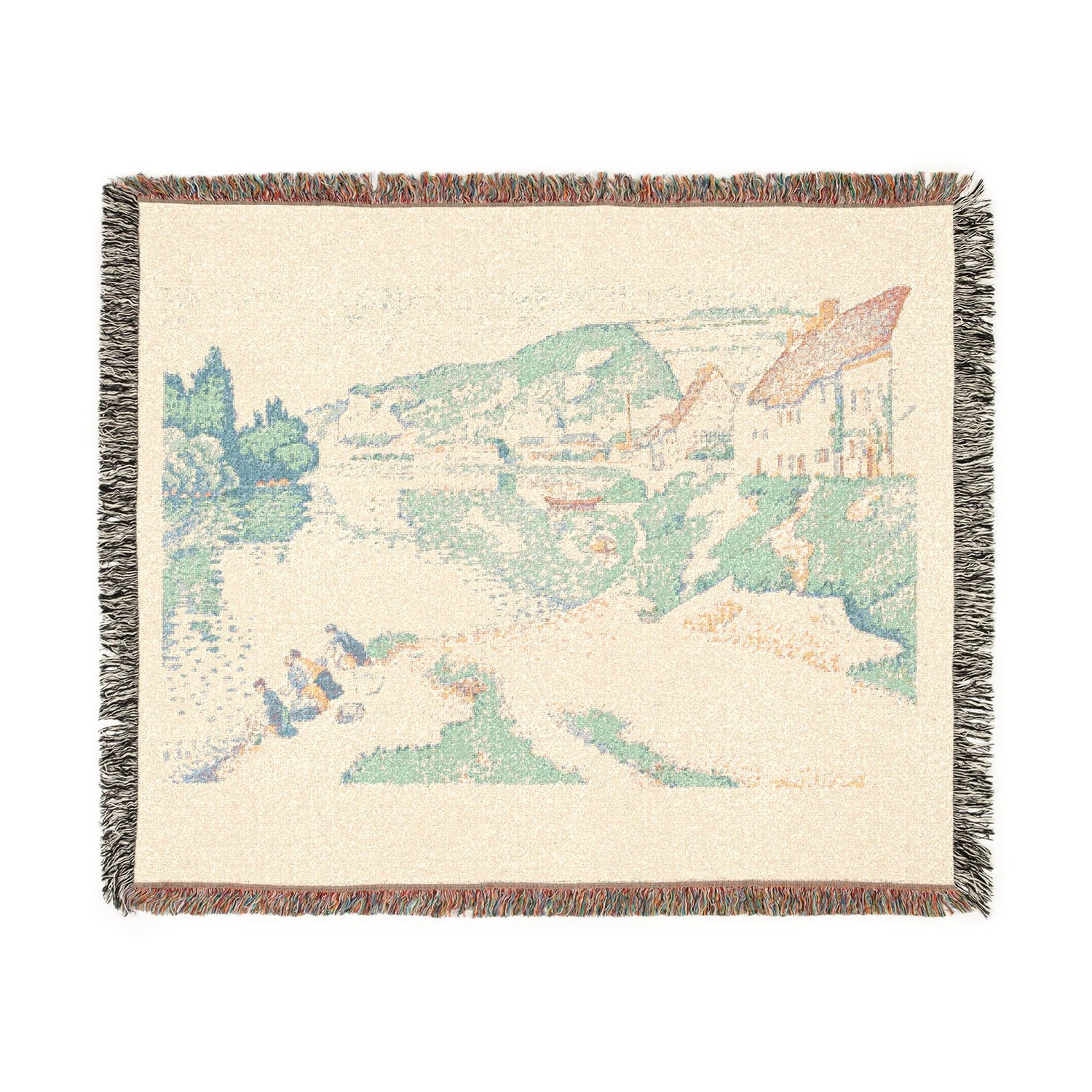 The Andelys - Paul Signac Tapestry Blanket