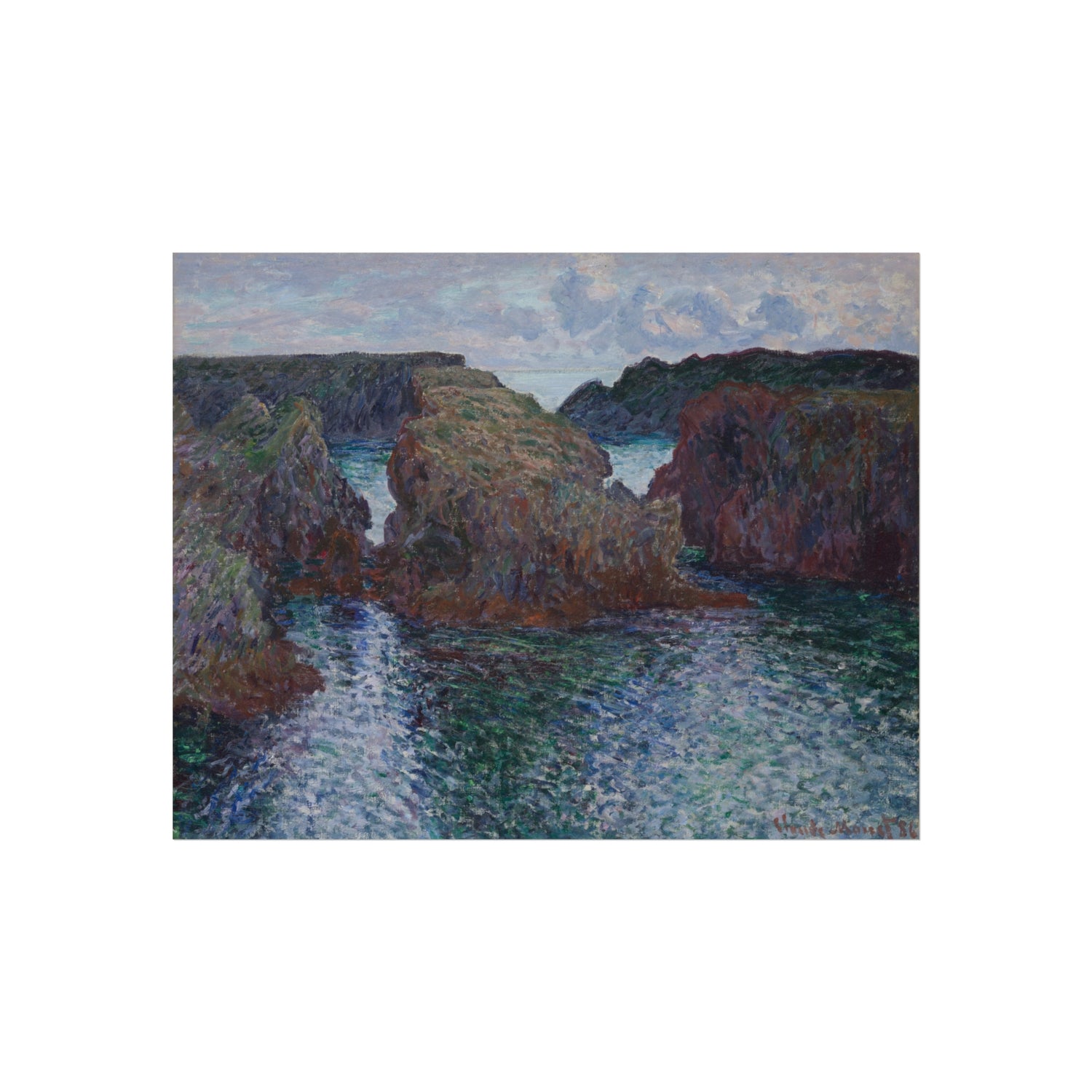 Claude Monet - Rocks at Port-Goulphar, Belle-Île | Fine Art Poster
