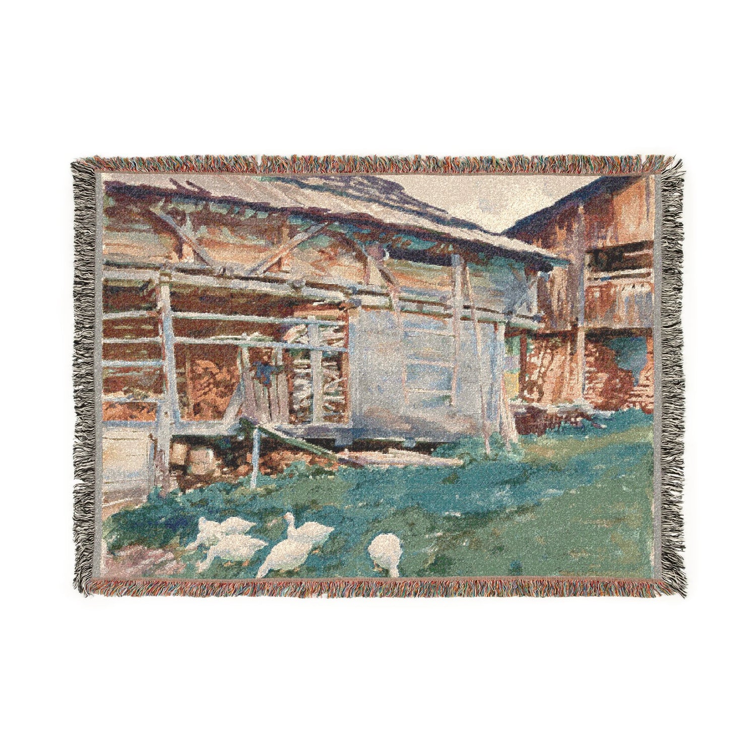 Woodsheds, Tyrol - John Singer Sargent Tapestry Blanket