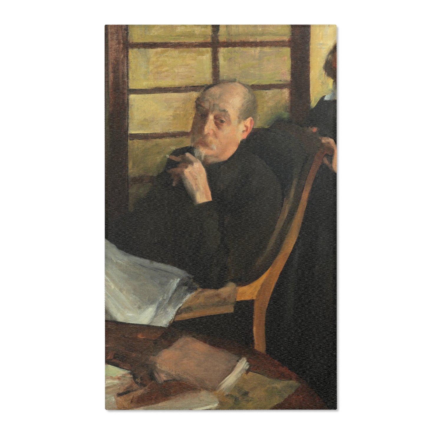 Henri Degas and His Niece Lucie Degas - Hilaire Germain Edgar Degas Area Rug