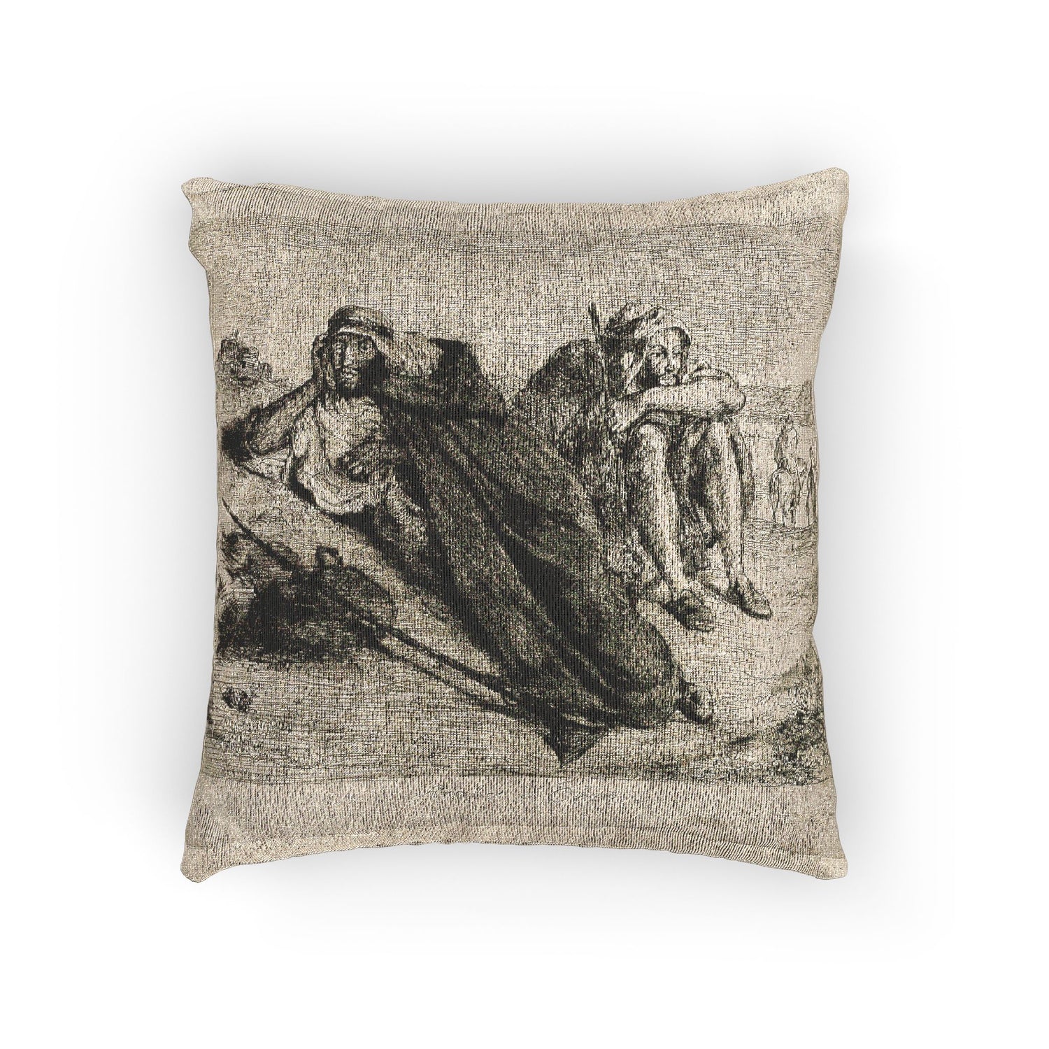 Eugène Delacroix - Arabs of Oran | Woven Pillow