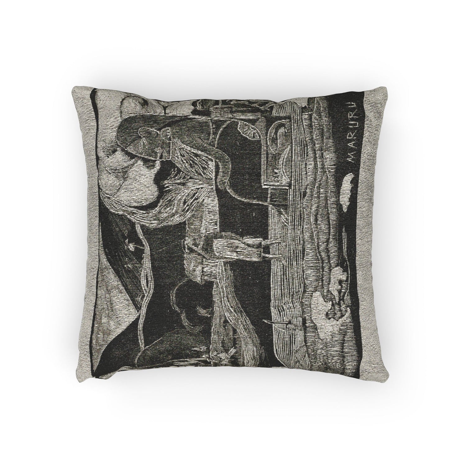 Paul Gauguin - Maruru (Offerings of Gratitude), from the Noa Noa Suite | Woven Pillow