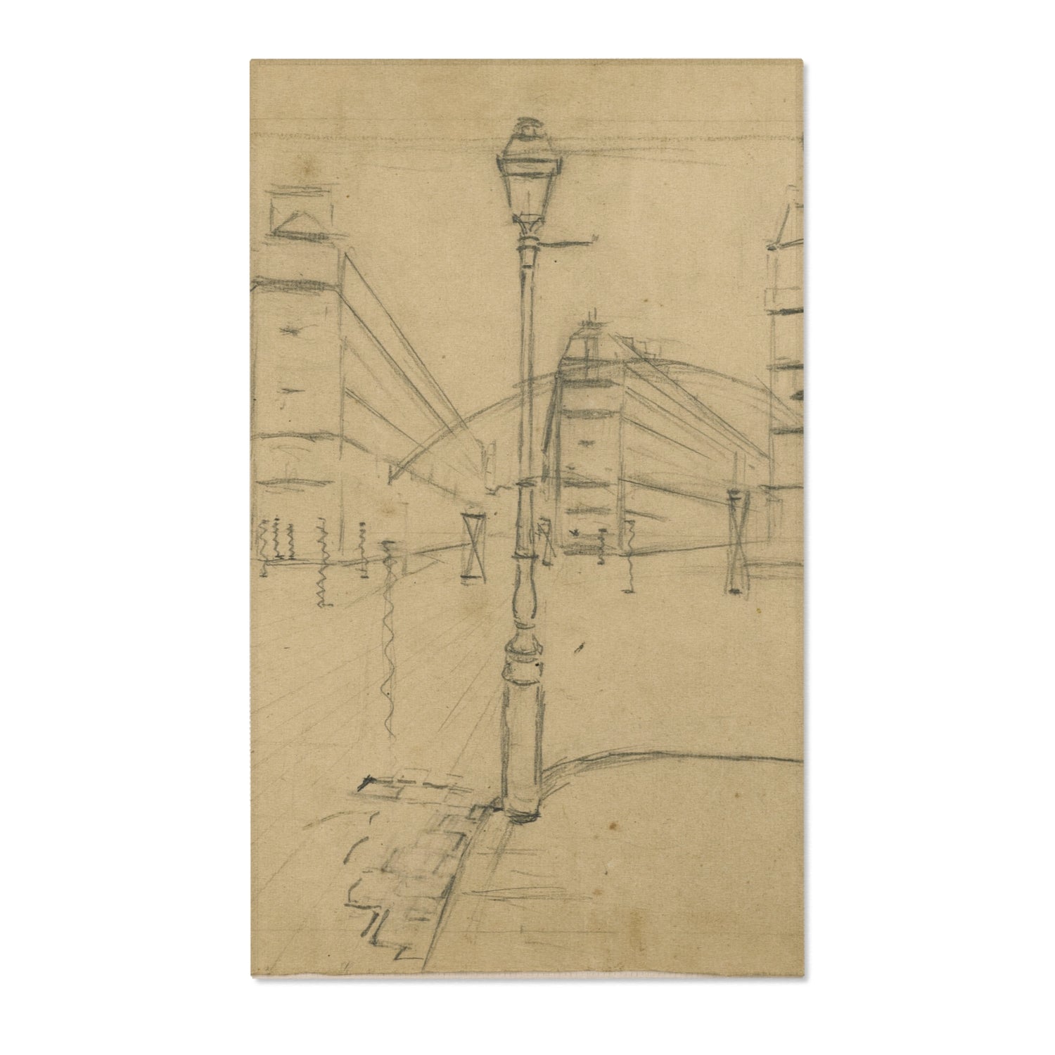 Study for Paris Street; Rainy Day - Gustave Caillebotte Area Rug